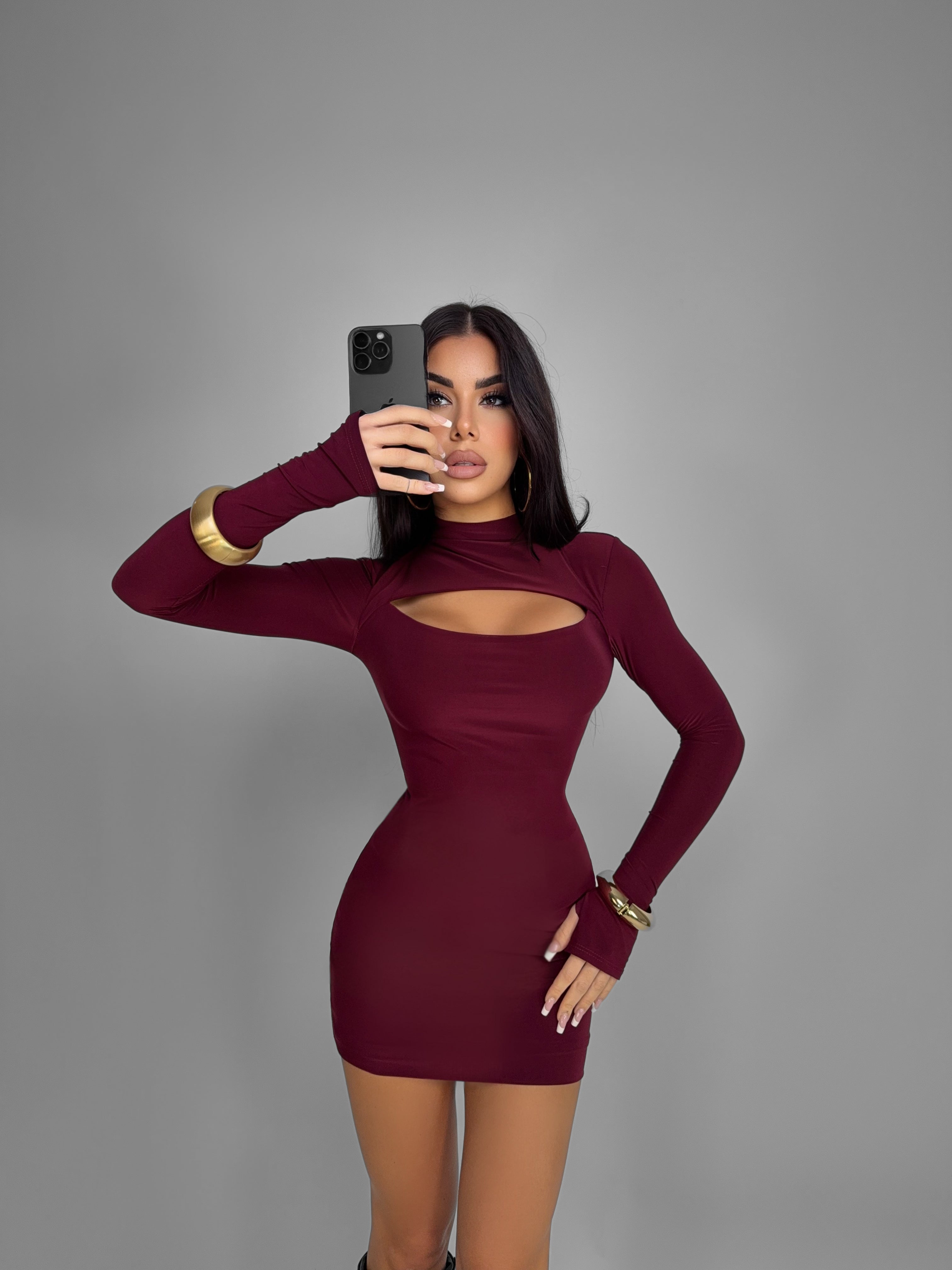 Abito Perfect Edit-Cherry-red