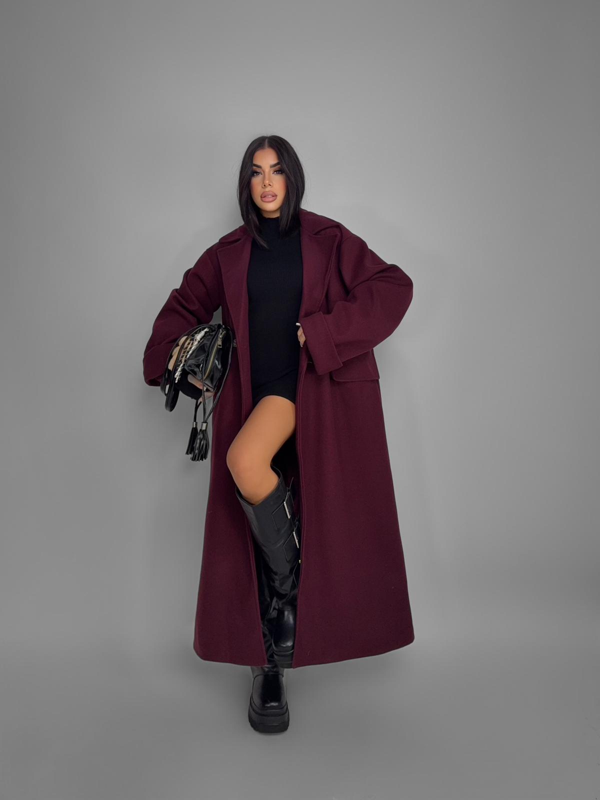Cappotto Oversize Cherry-Red
