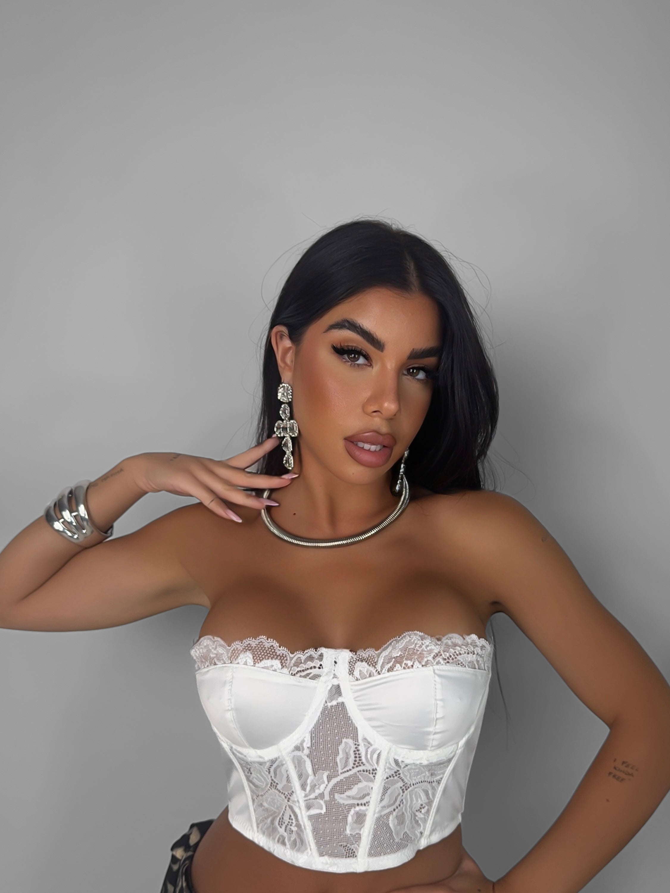 Top Bustier Floral Temptation