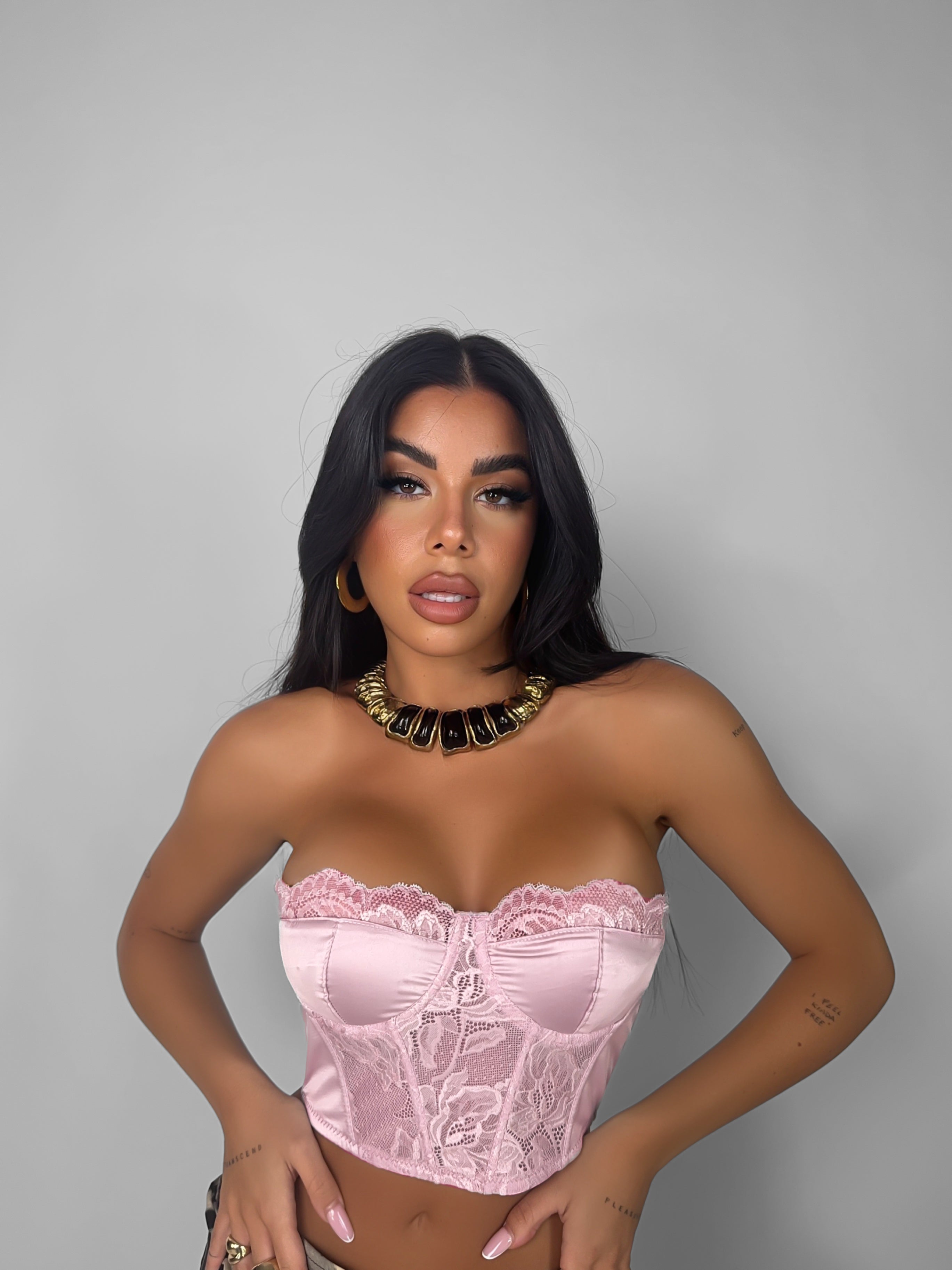 Top Bustier Floral Temptation