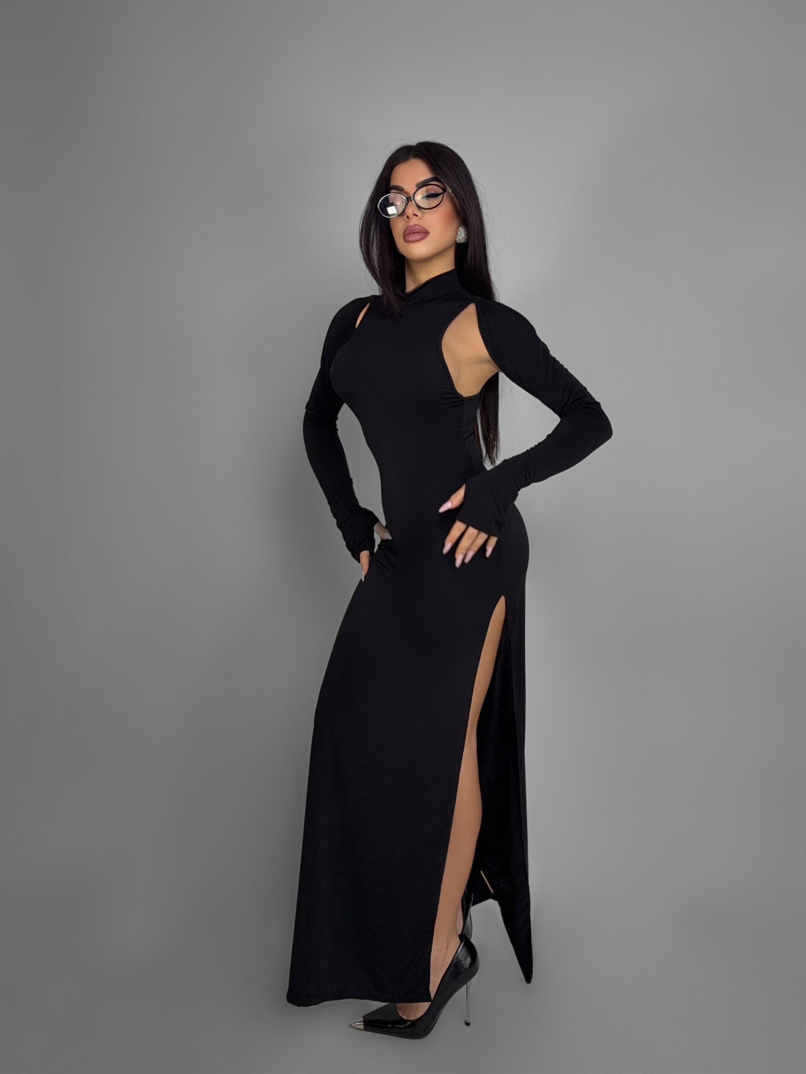 Abito Night Angel-Black