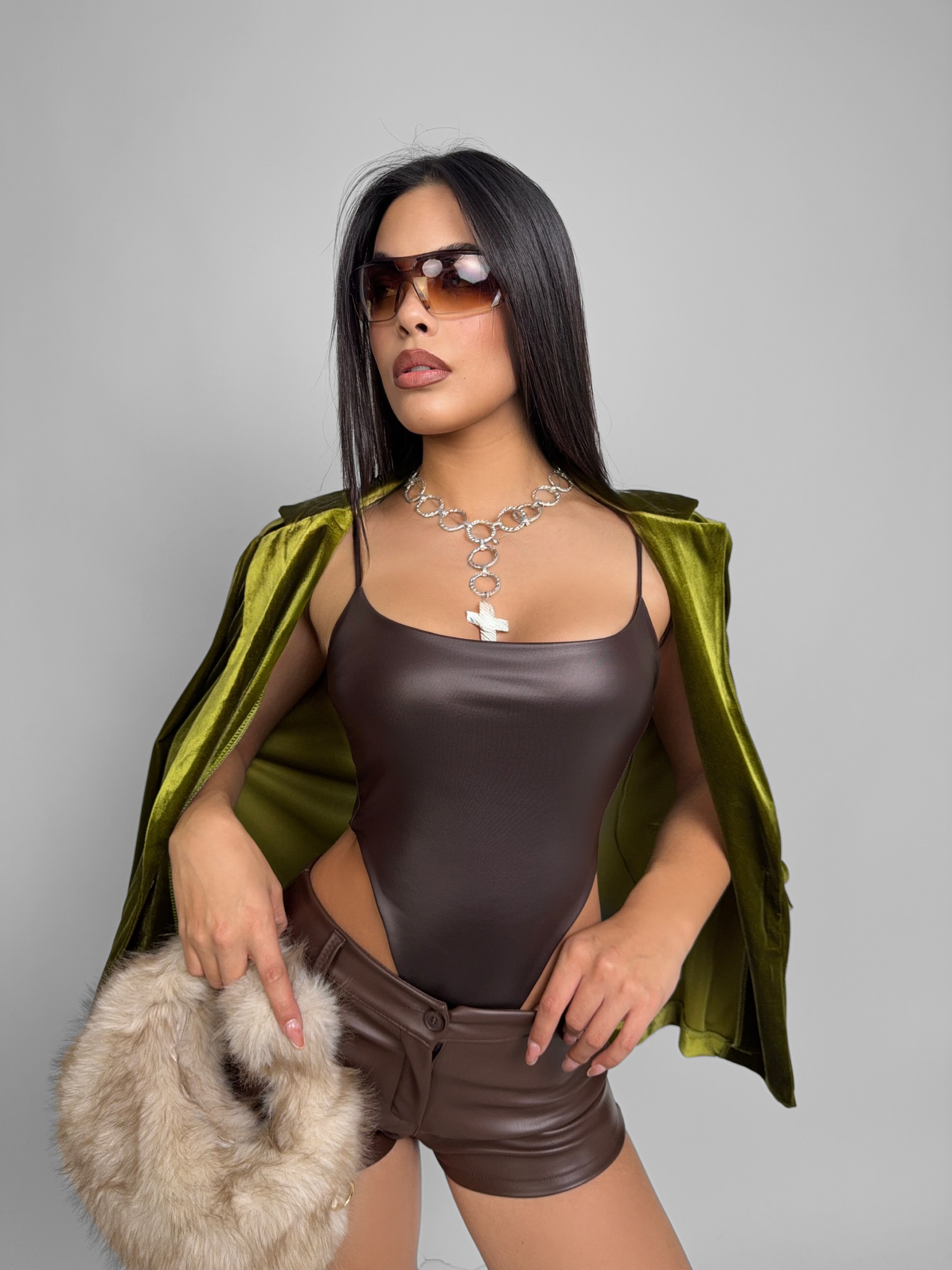 Body Leather Dot-Brown