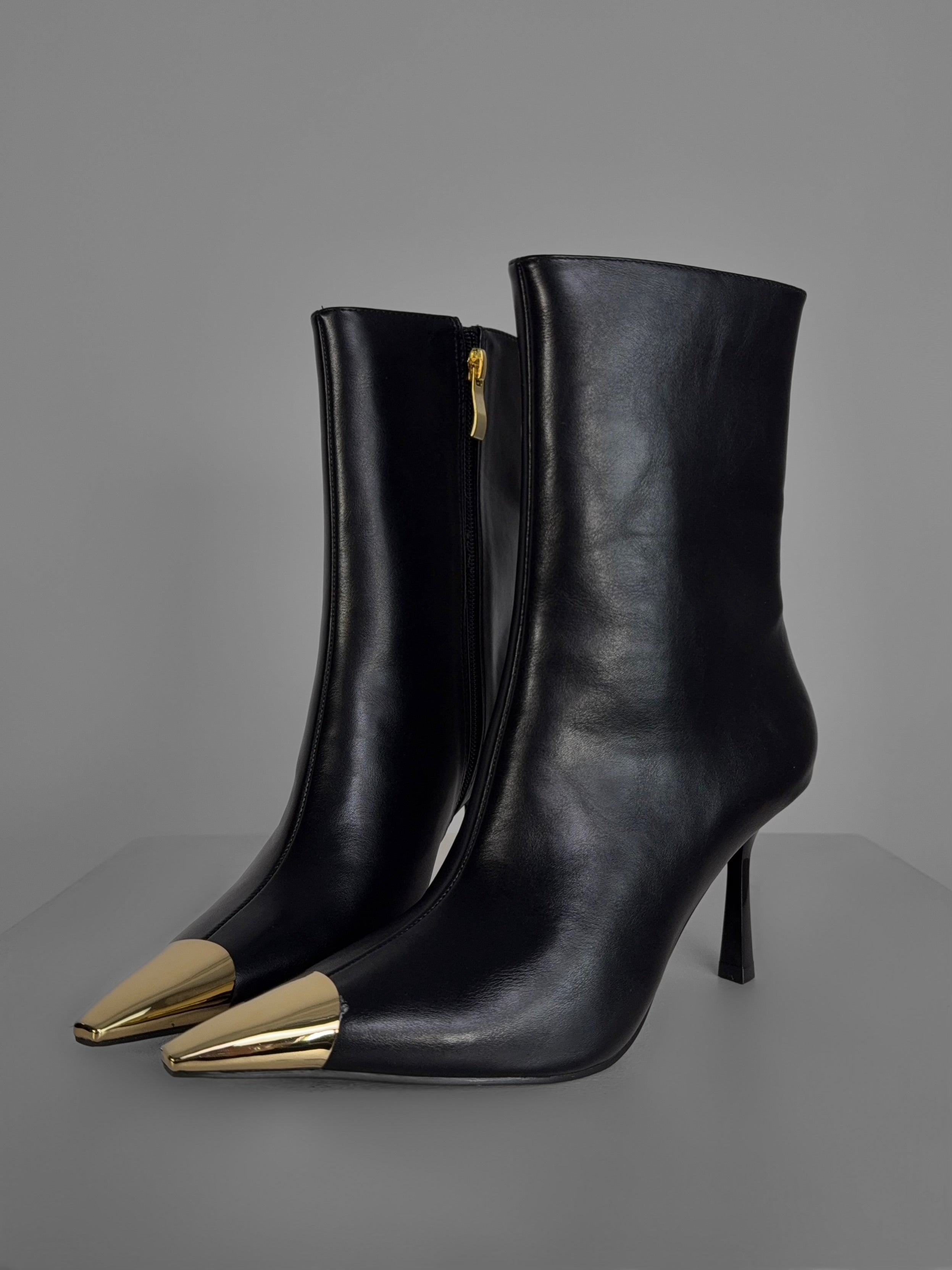 Spike Gold Boot - Black