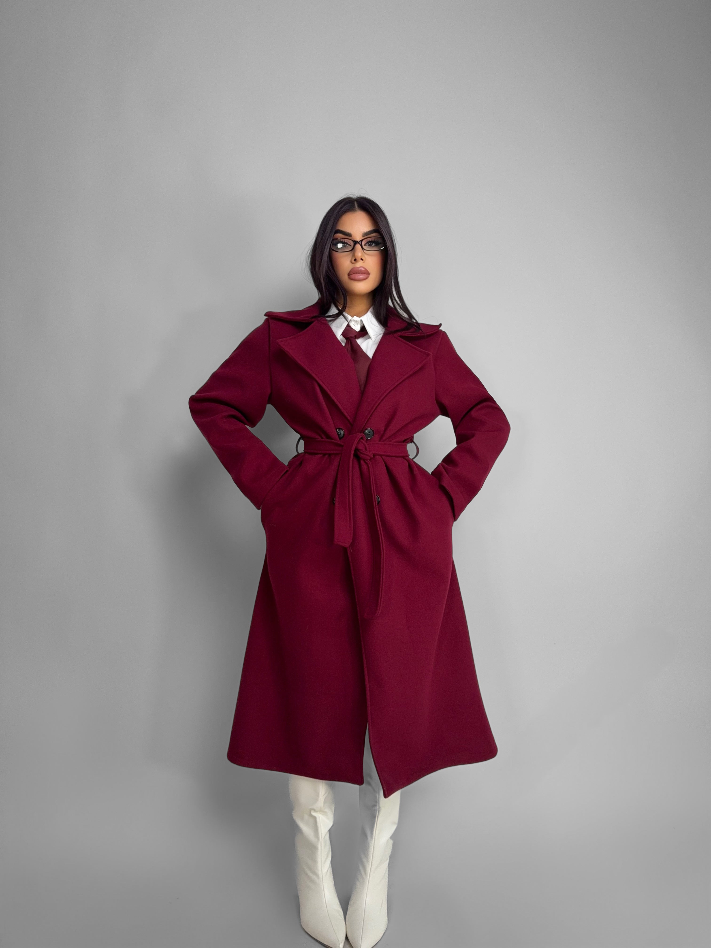 Coat Callie-Cherry red