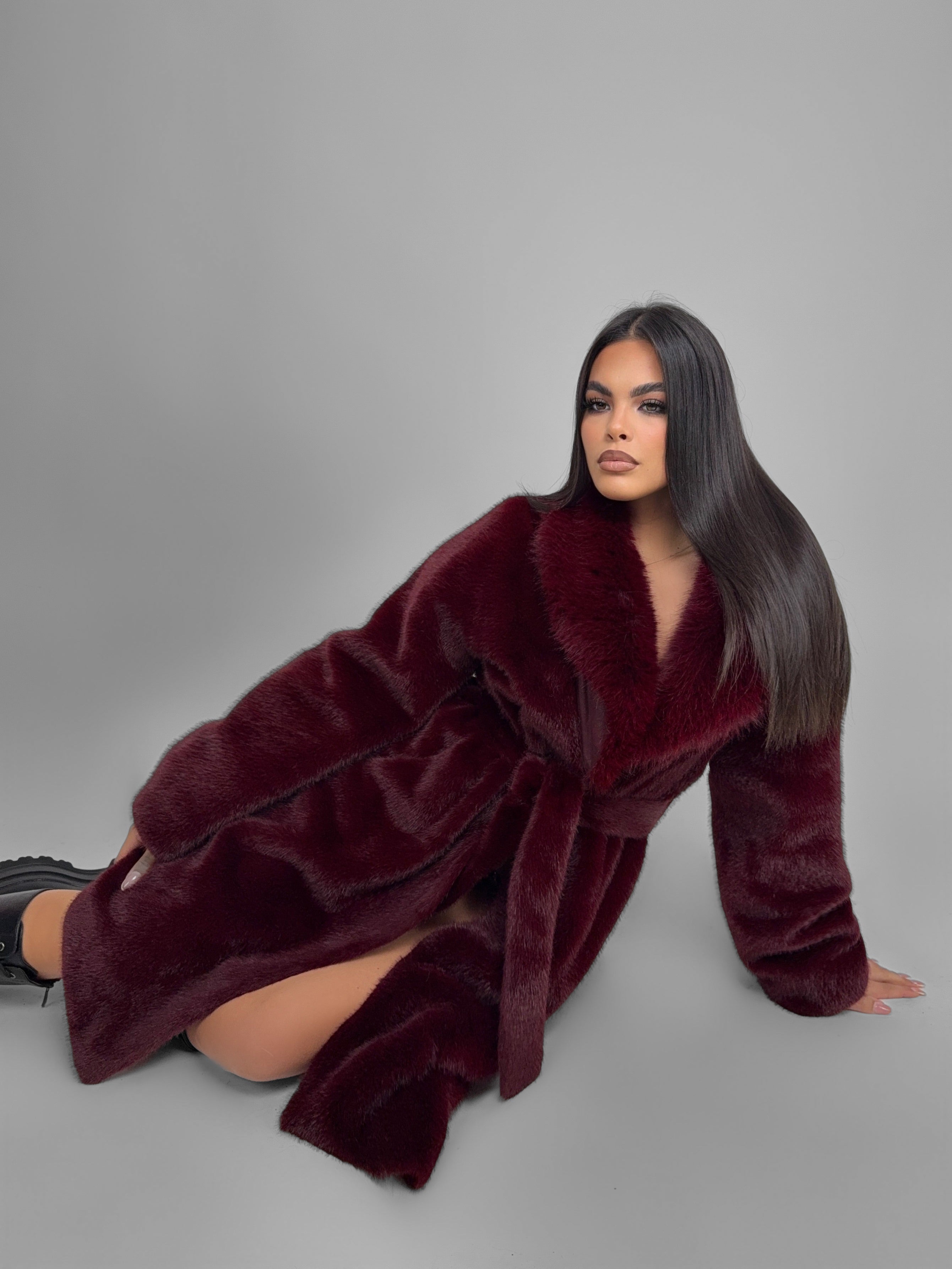 Pelliccia Blend Fur-Cherry-red
