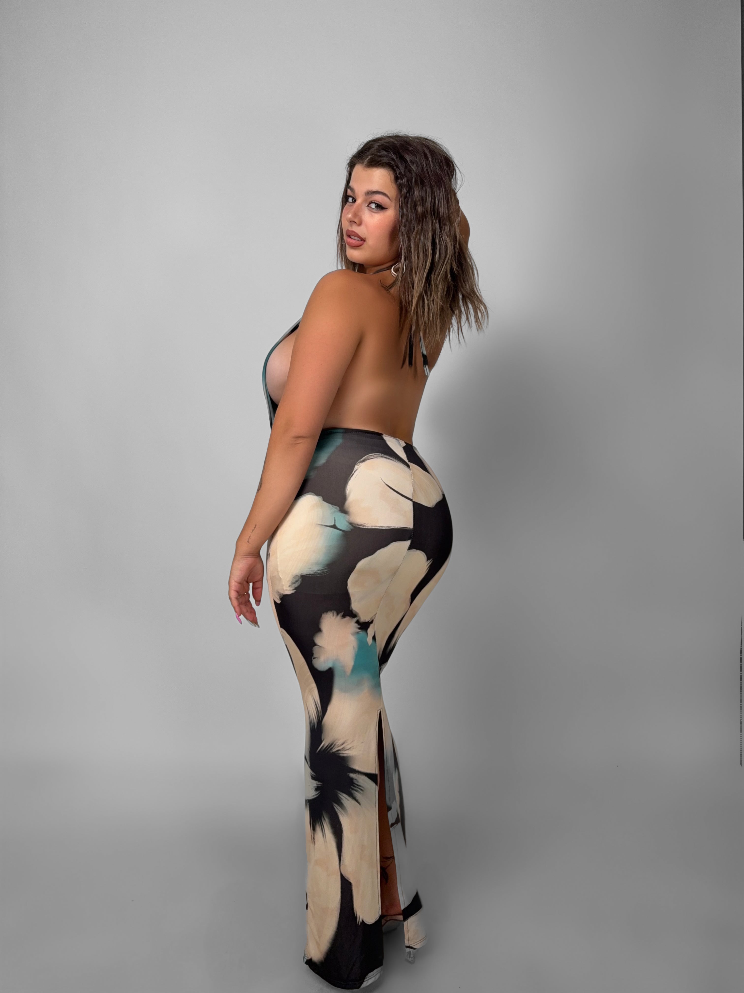 CURVY FIT - Abito Elettra - Fantasy Beige