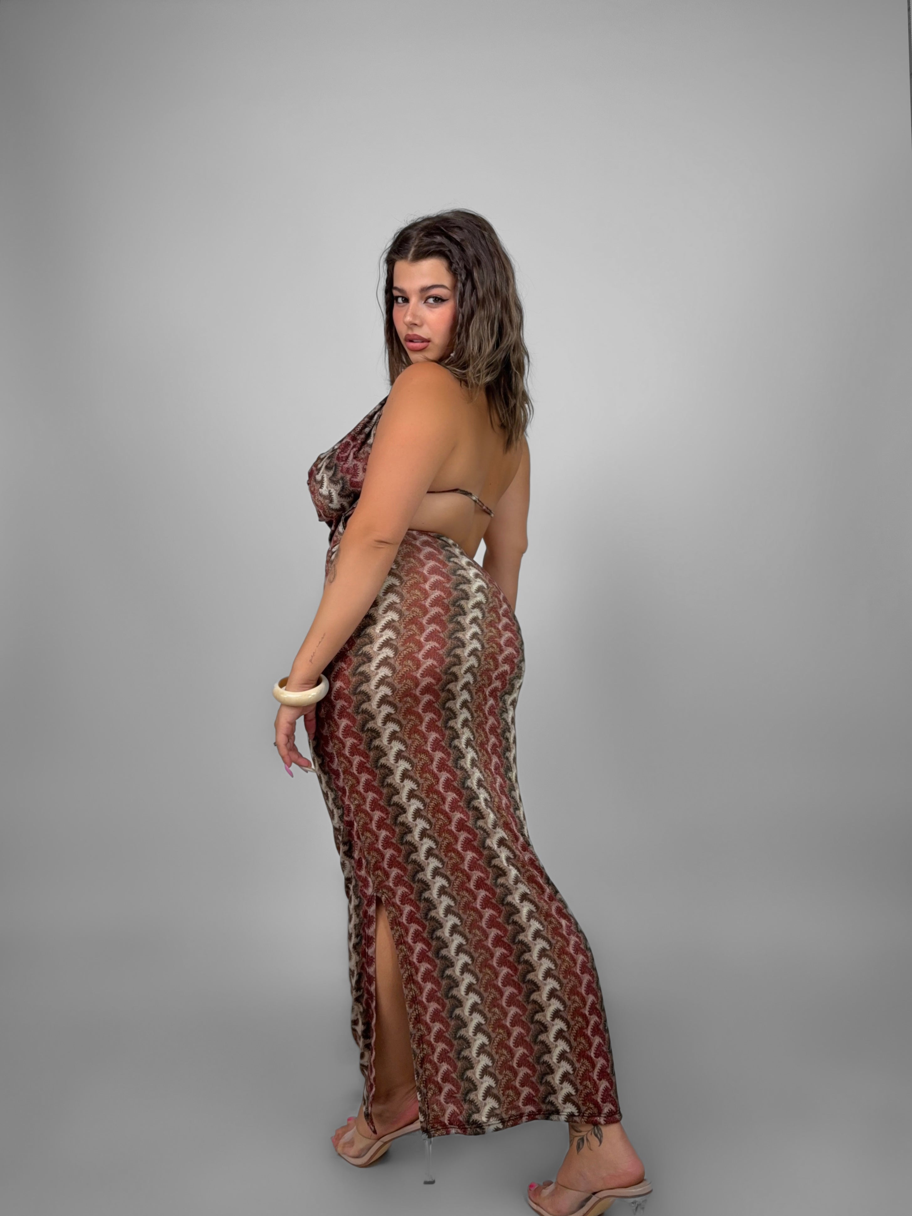 CURVY FIT - Abito Desert Goddess
