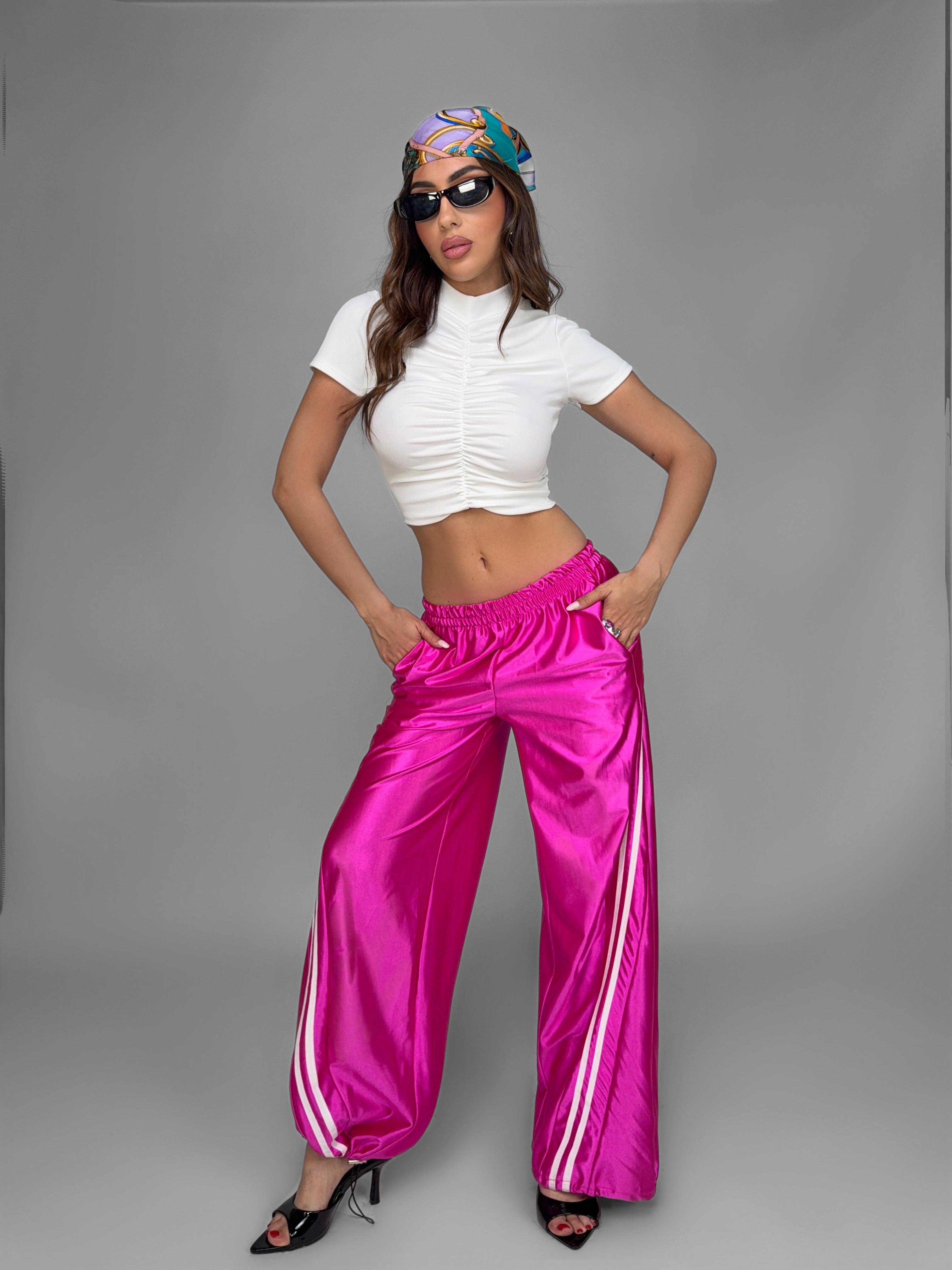 Total Look Cuffed Fucsia