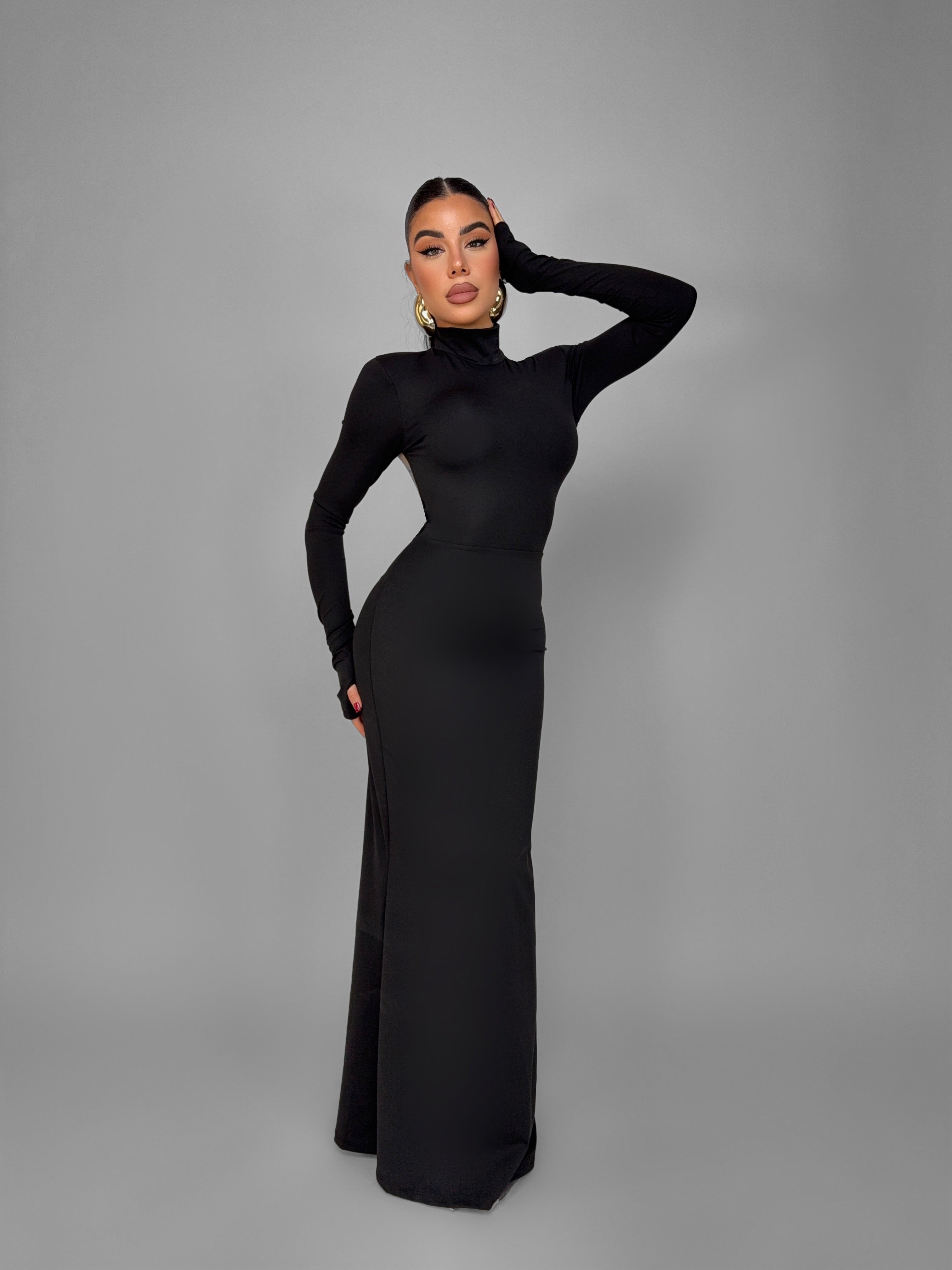 Abito Fitted Lace-Black