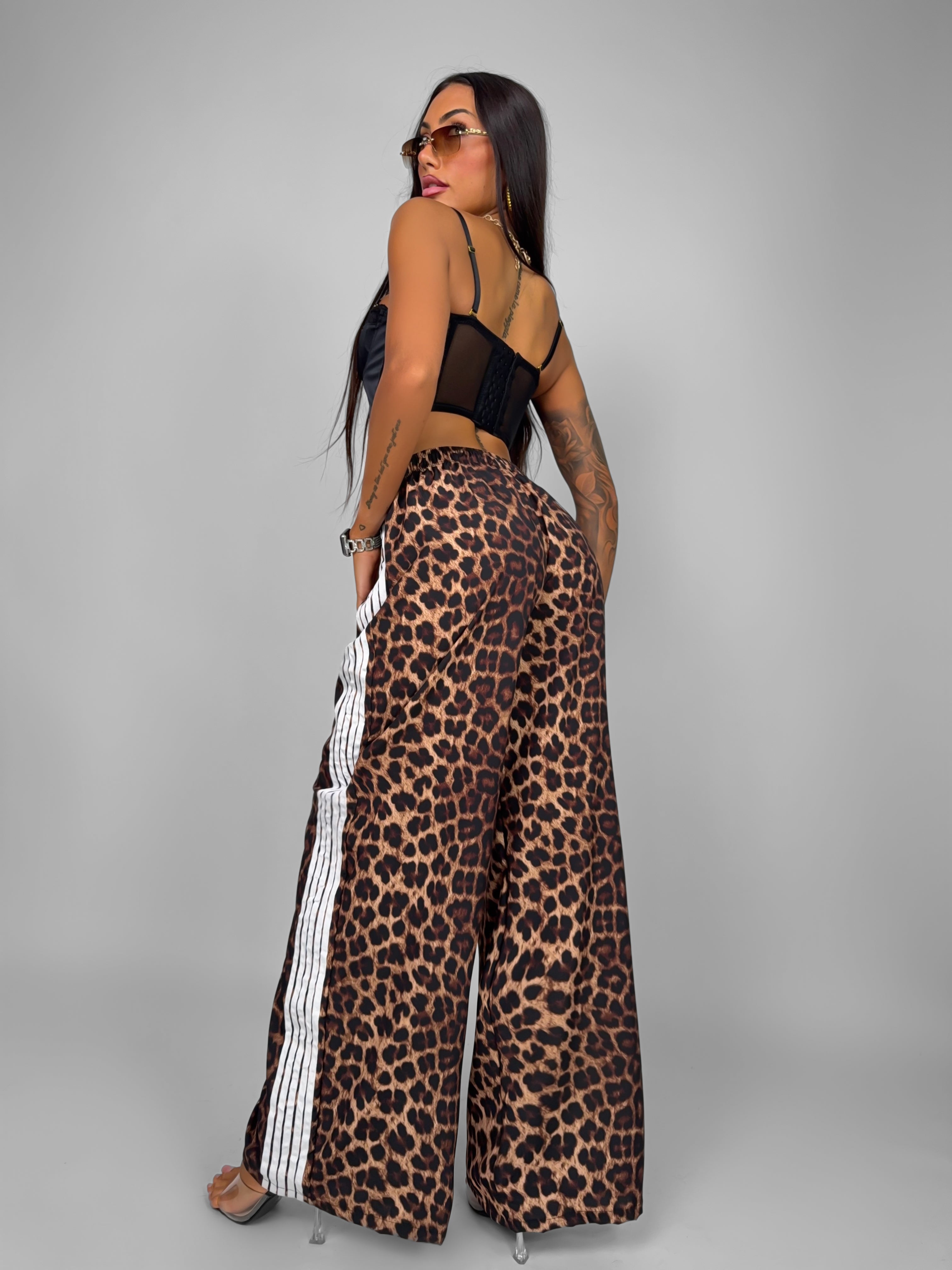 Pantalone Five Line - Leopard