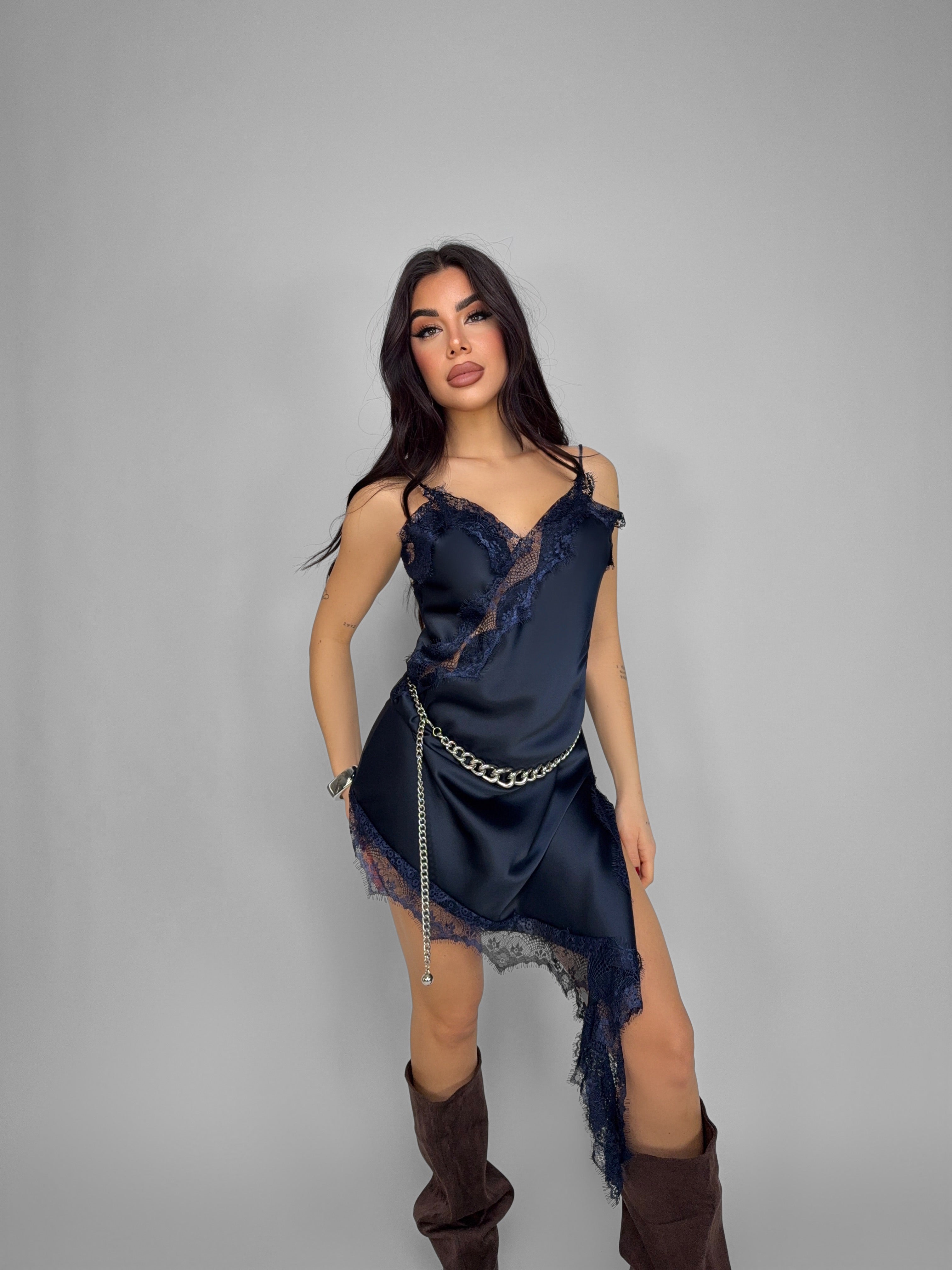 Silk Detail Dress