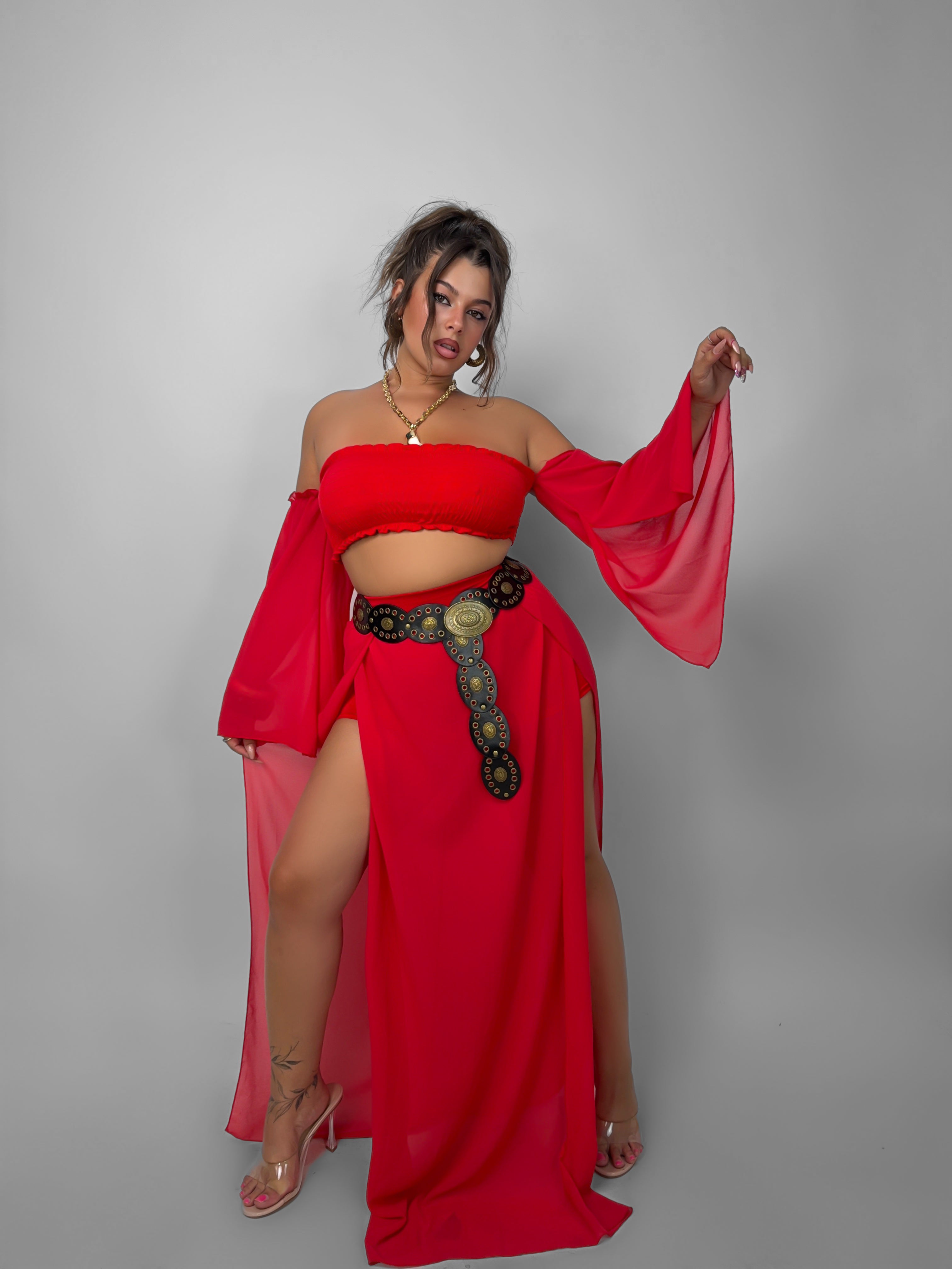 CURVY FIT - Completo Desire - Red
