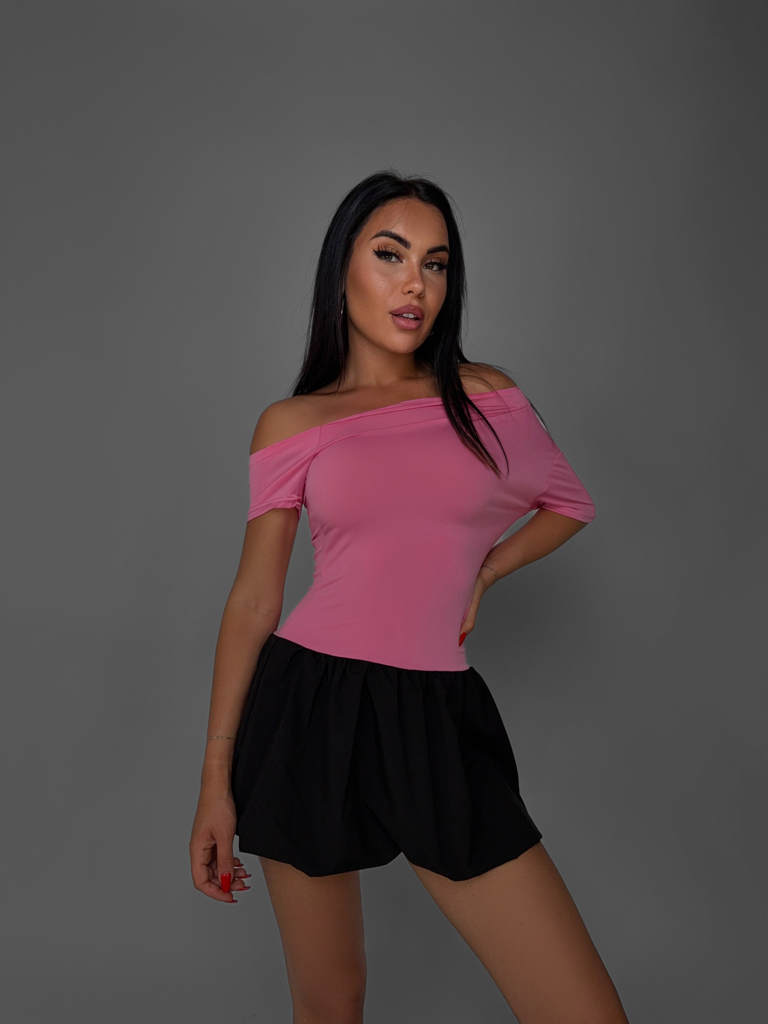 Abito Chic Black-Pink