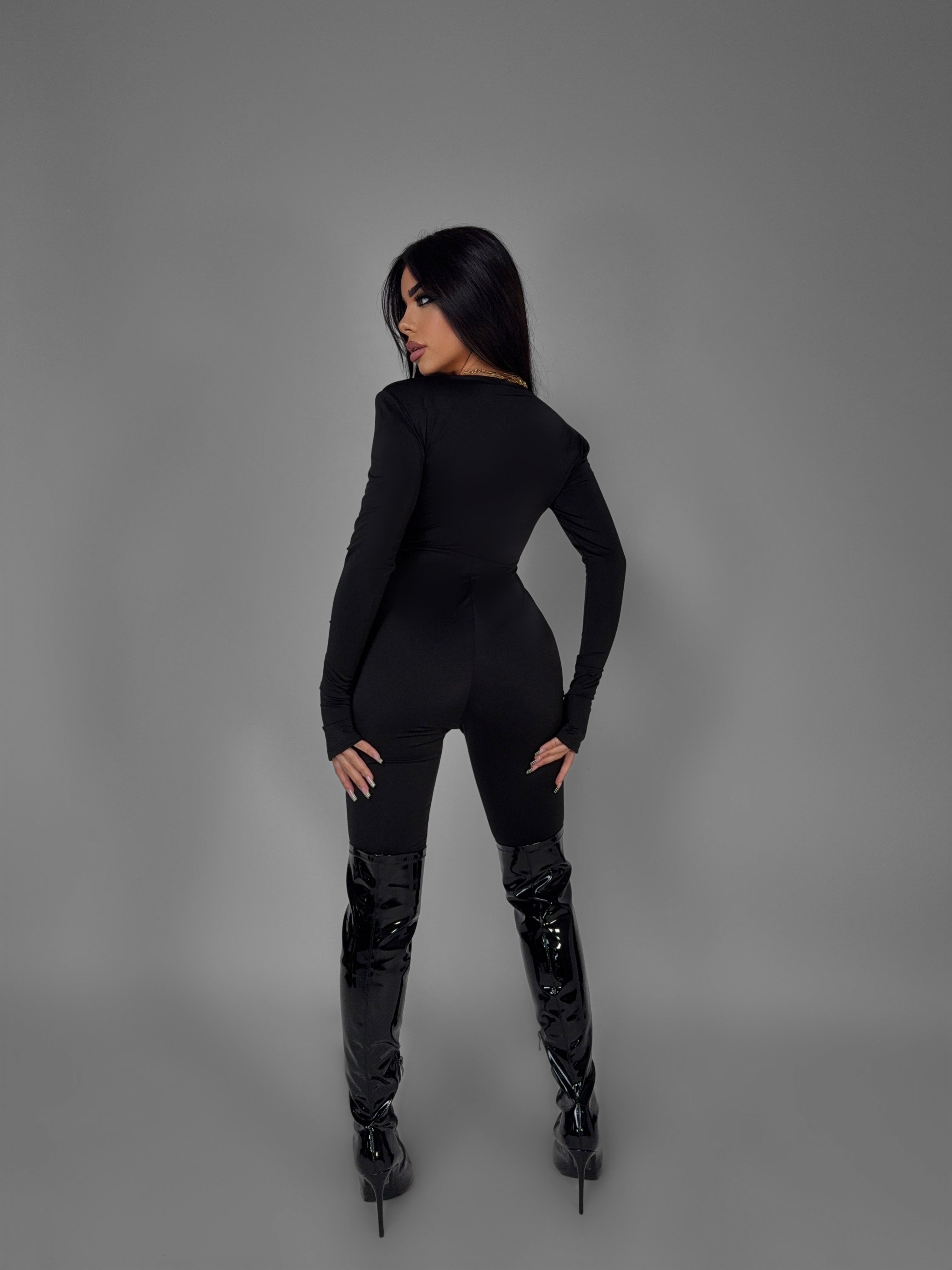 Tuta V Neck - Black
