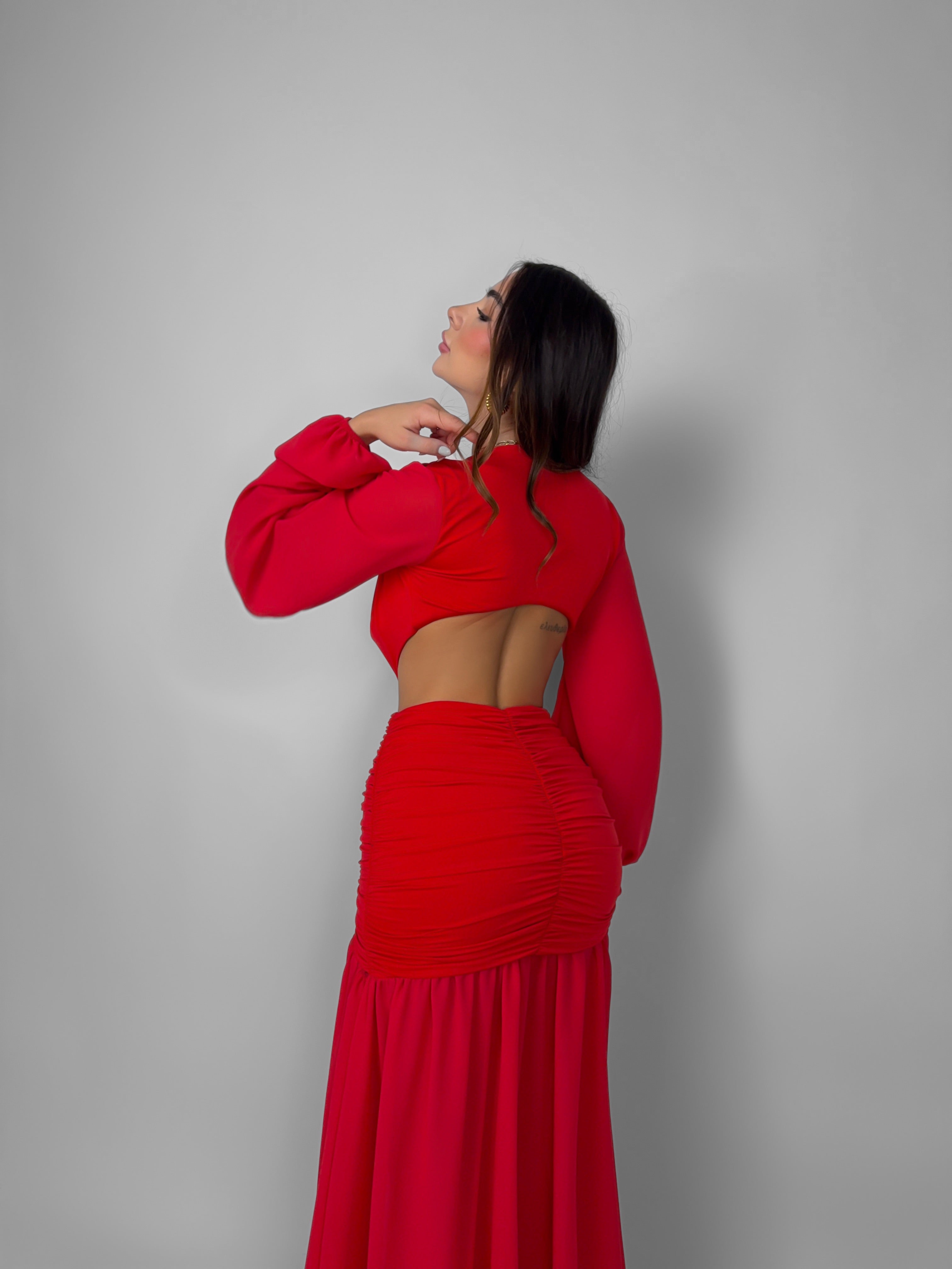 CURVY FIT - Abito Dafne - Red