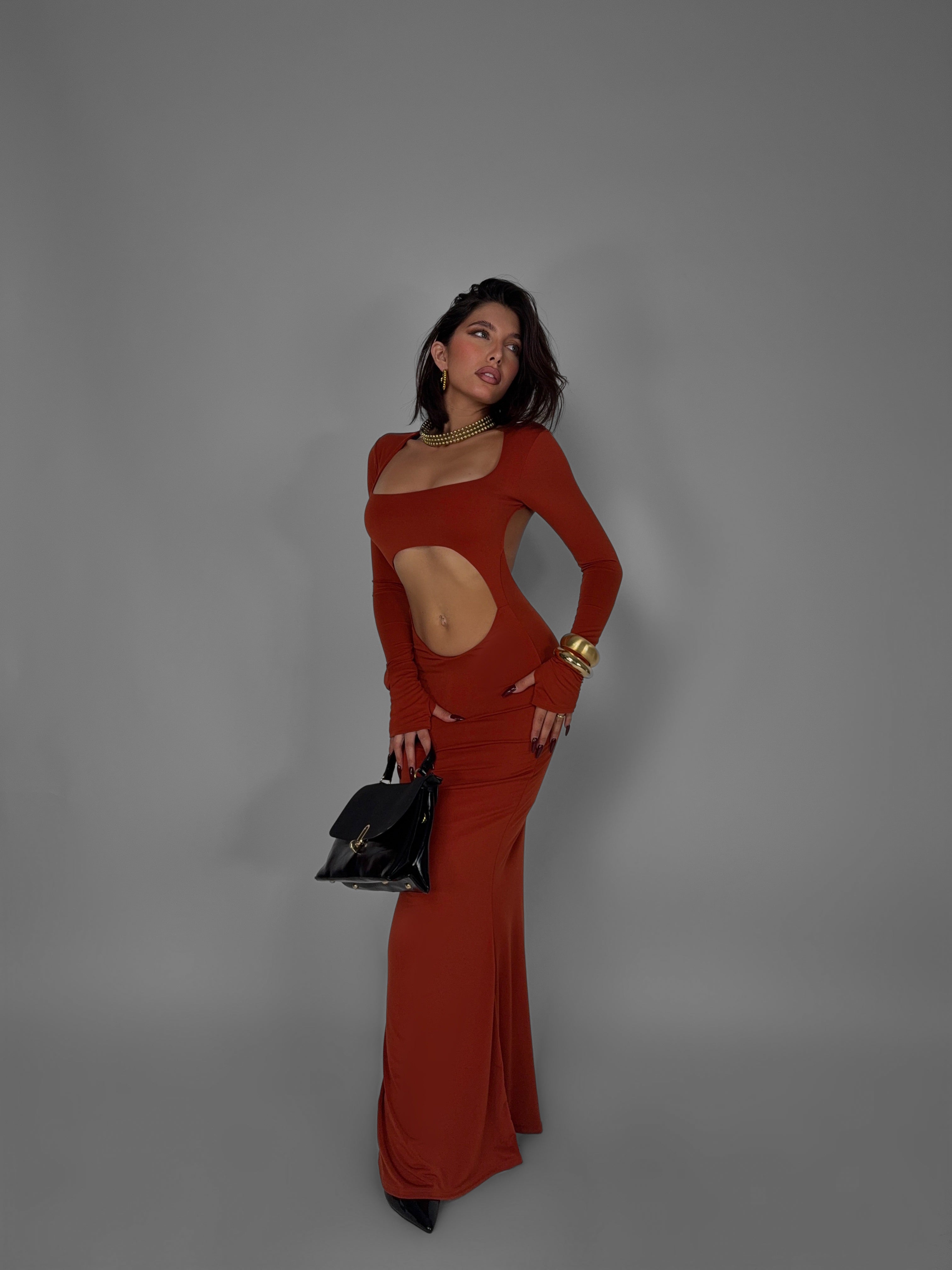 Abito City Glam - Mattone