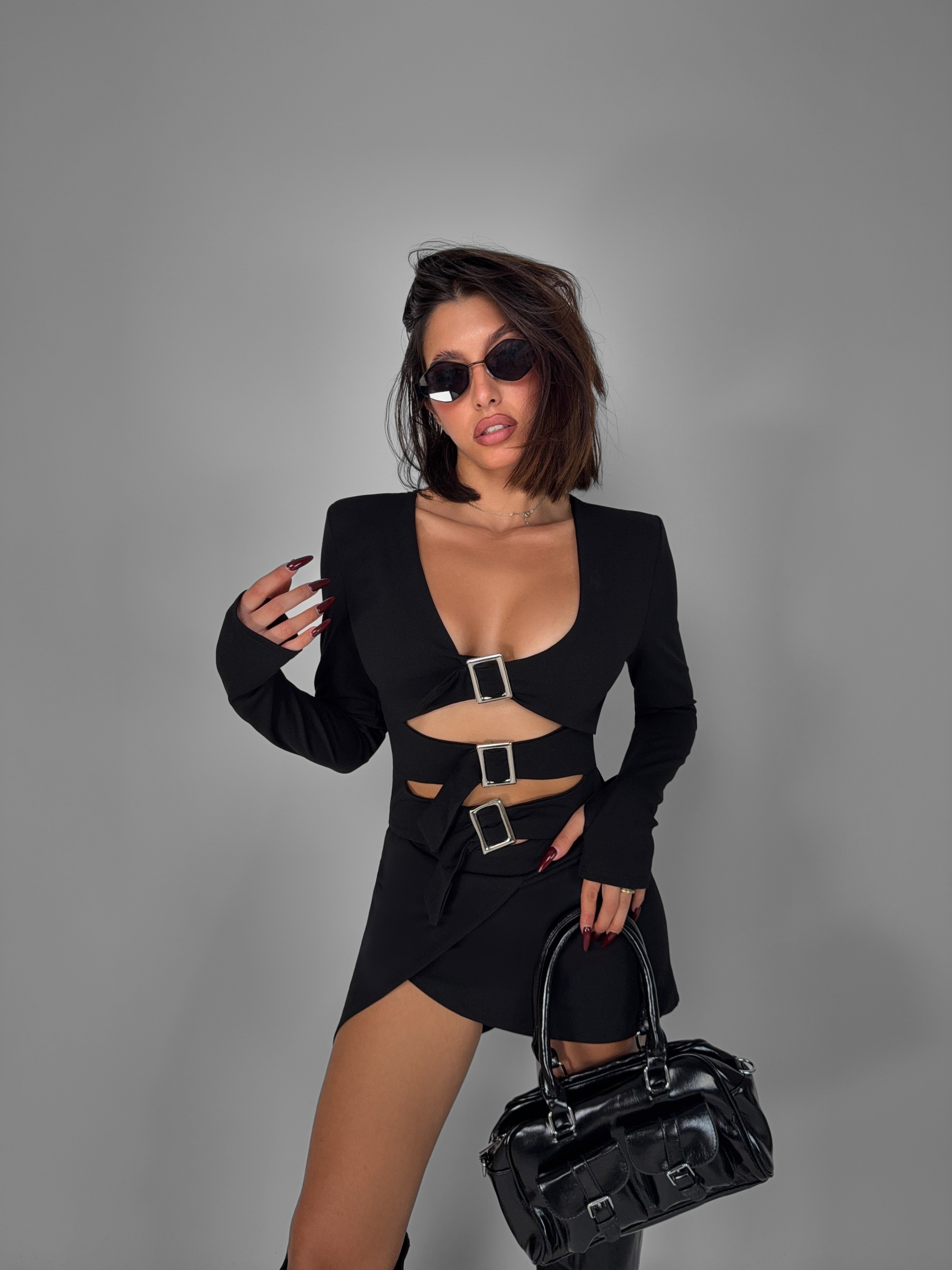 Abito Triple Belt - Black