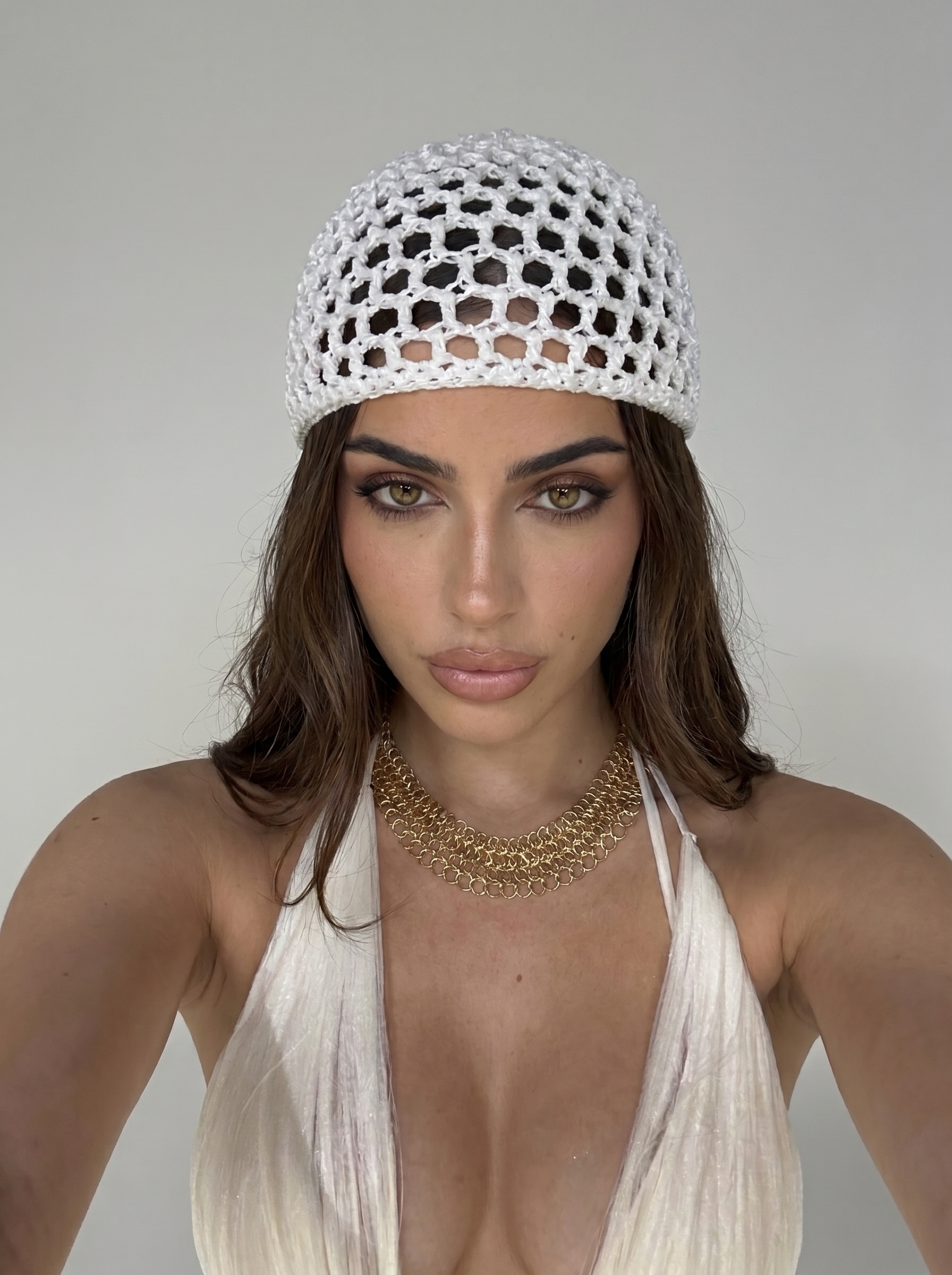 Cappello Crochet-White