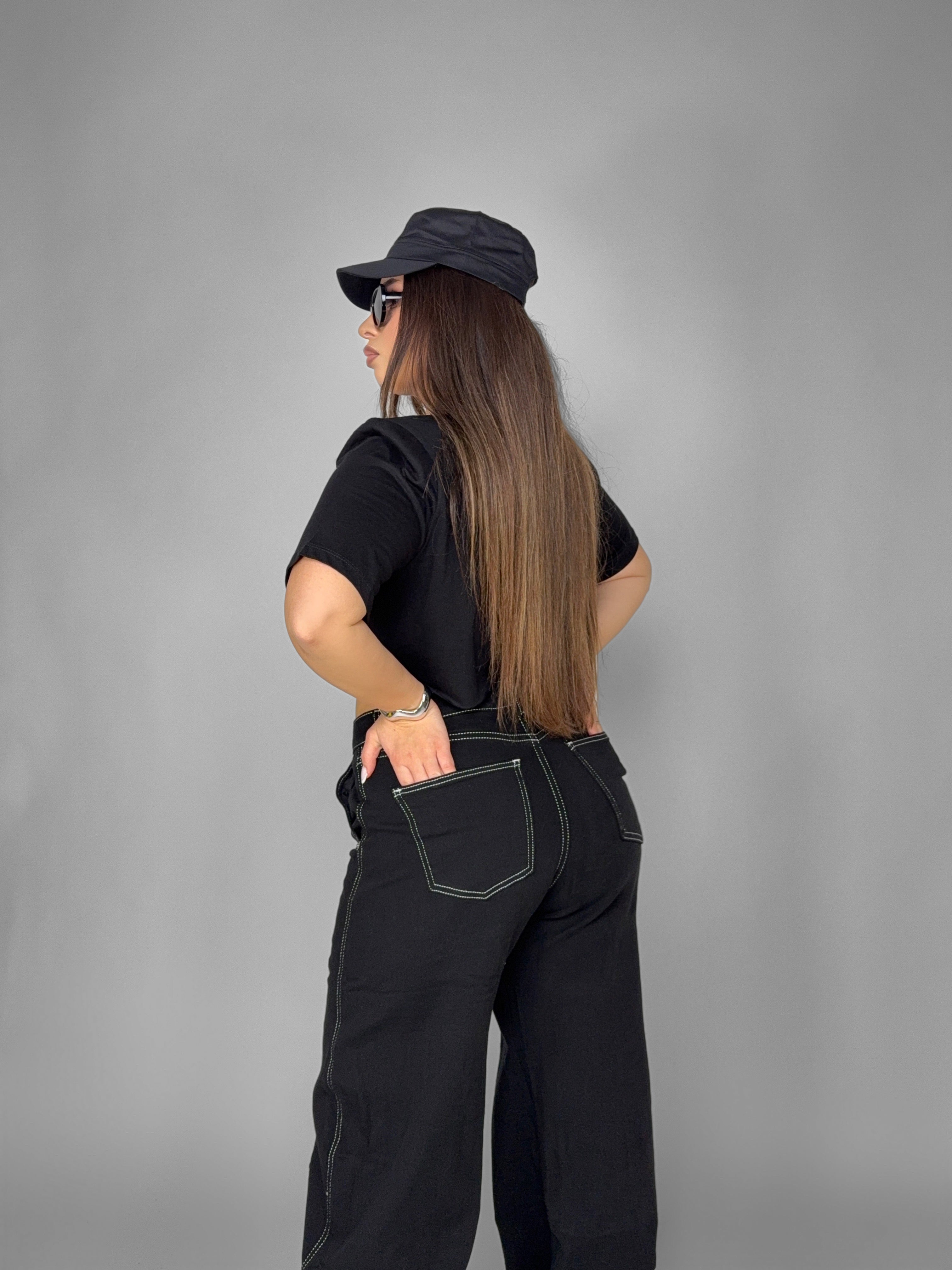CURVY FIT - Contrast Denim Jeans