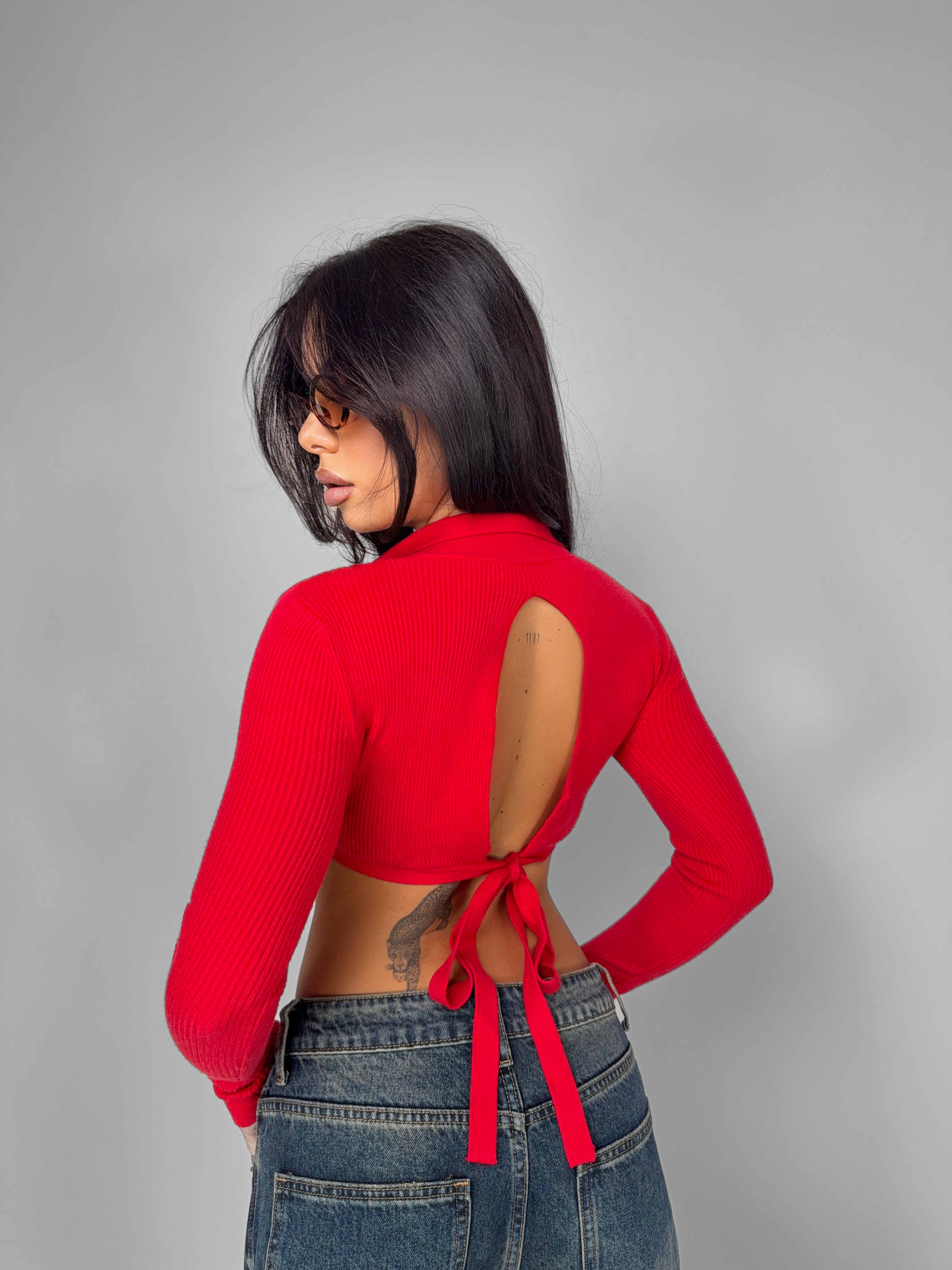 Maglione Crop Slim