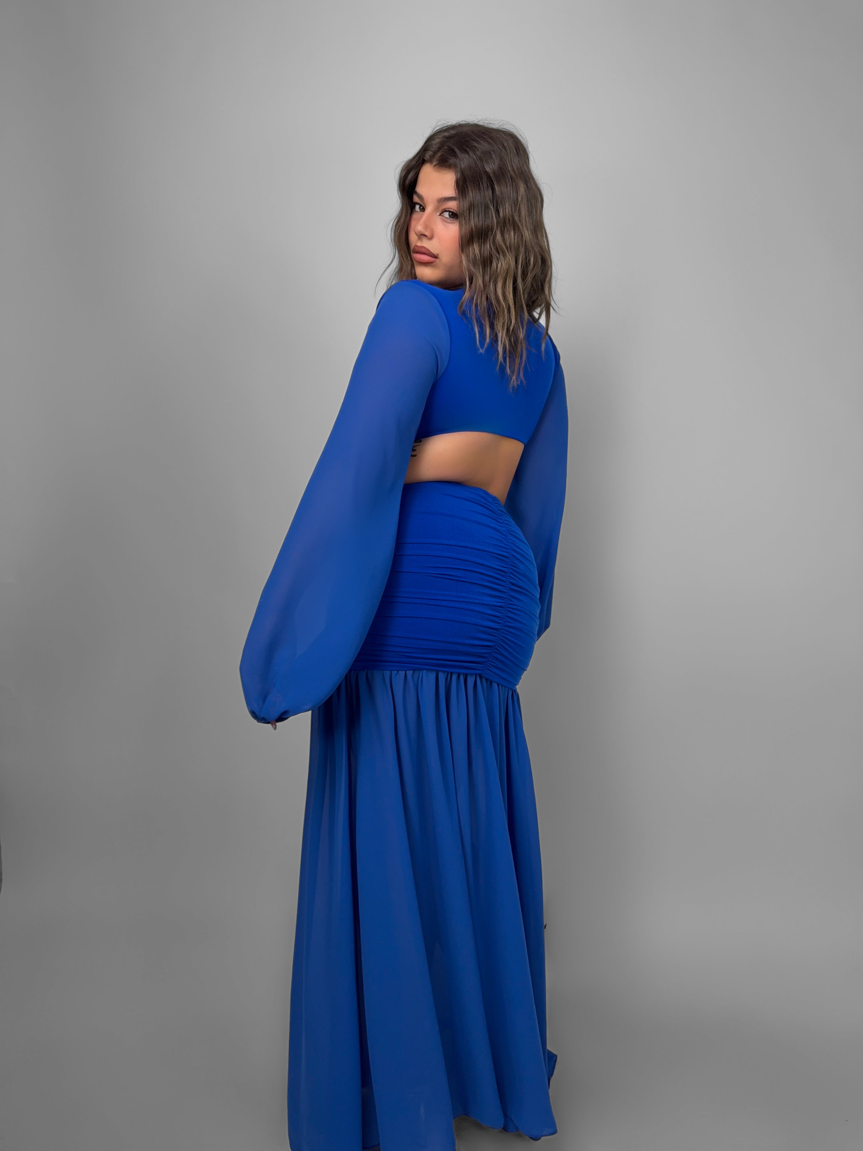 CURVY FIT - Abito Dafne - Blue