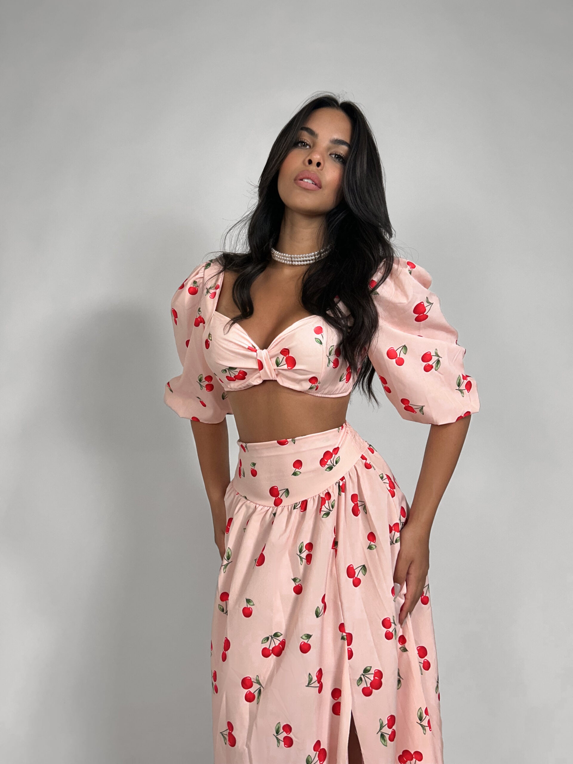 Completo Long Cherry