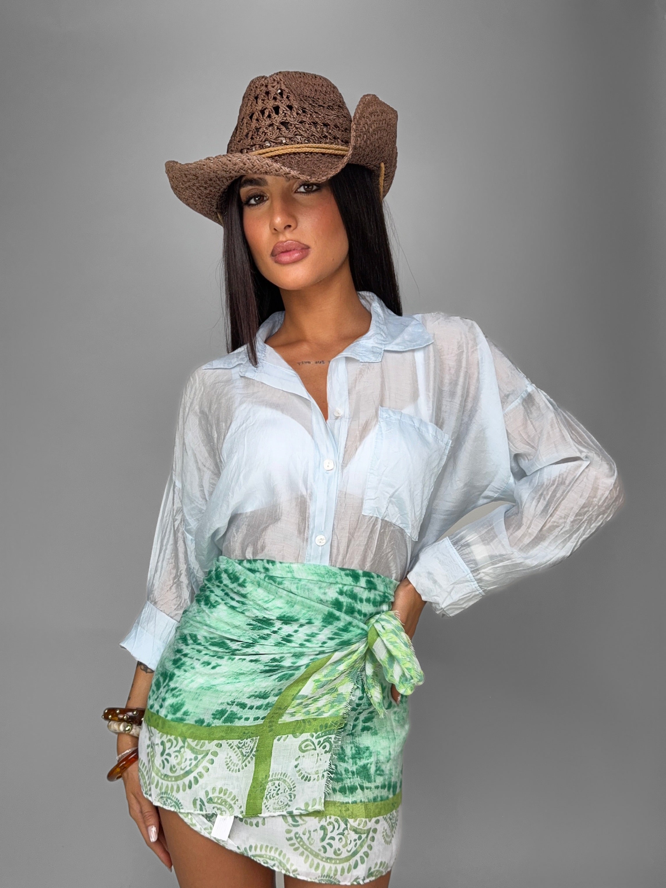 Camicia Light Veil-Light Blue