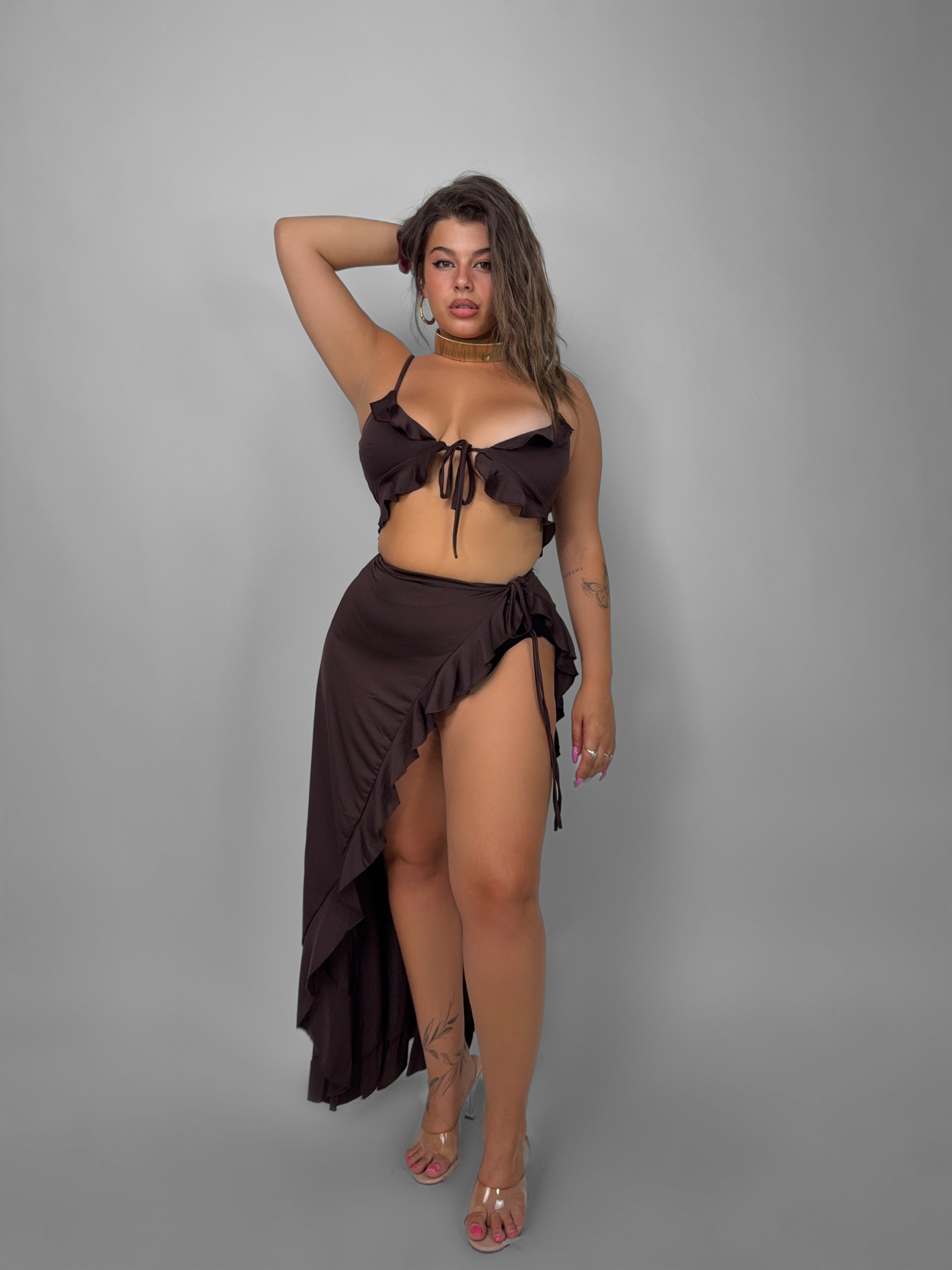 CURVY FIT - Completo Lost In Paradise - Brown