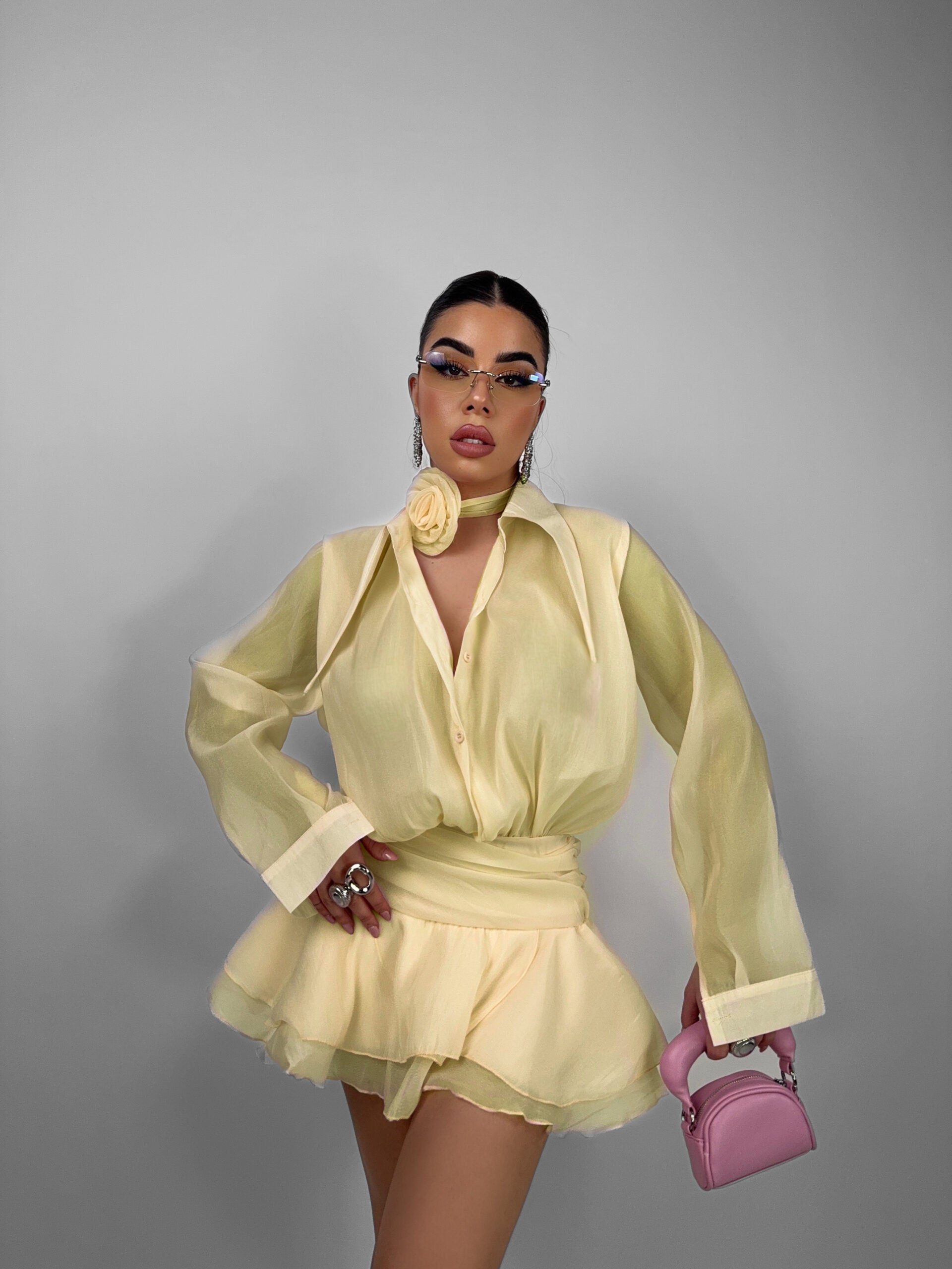 Abito Rose Veiled