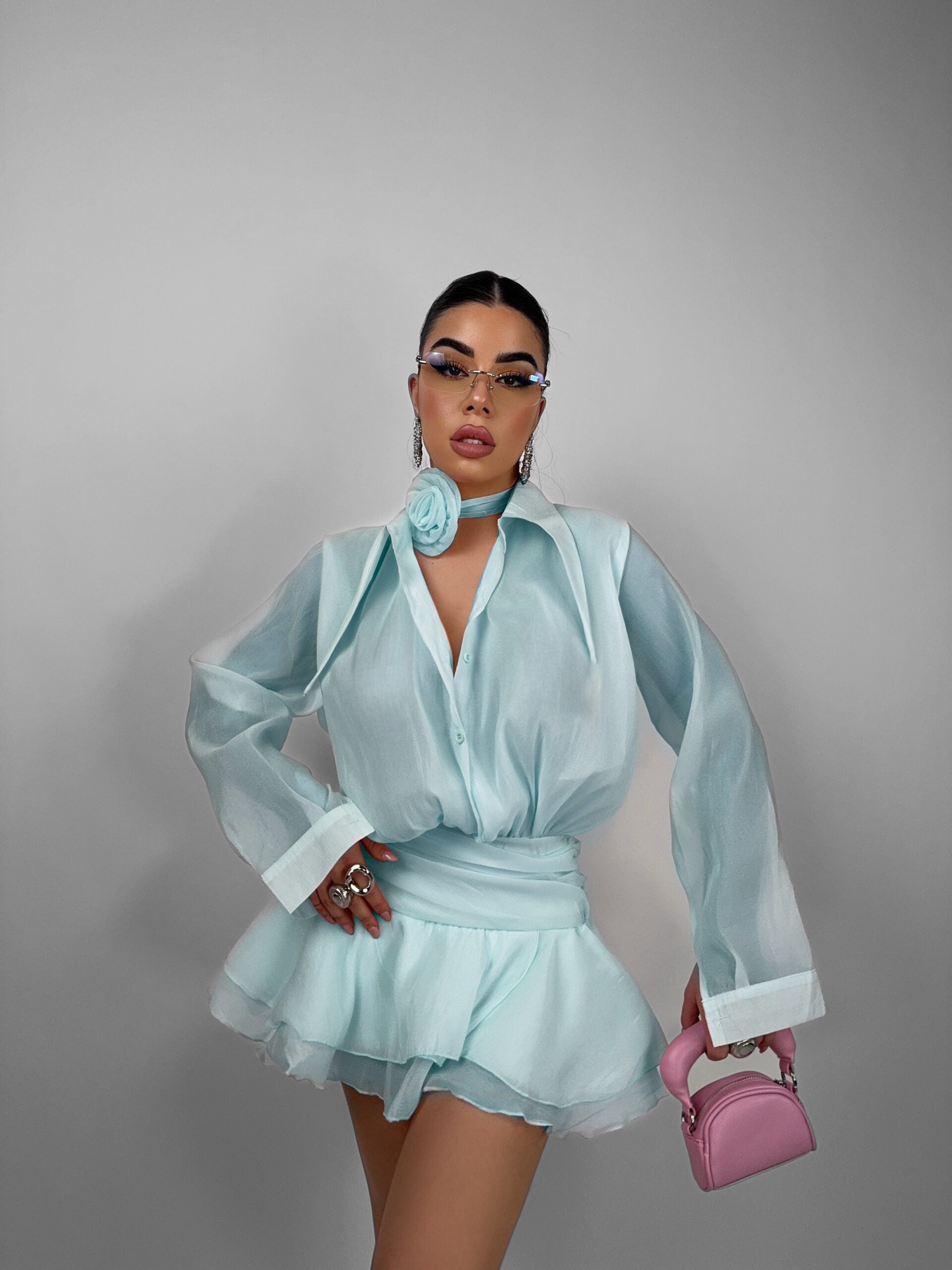 Abito Rose Veiled