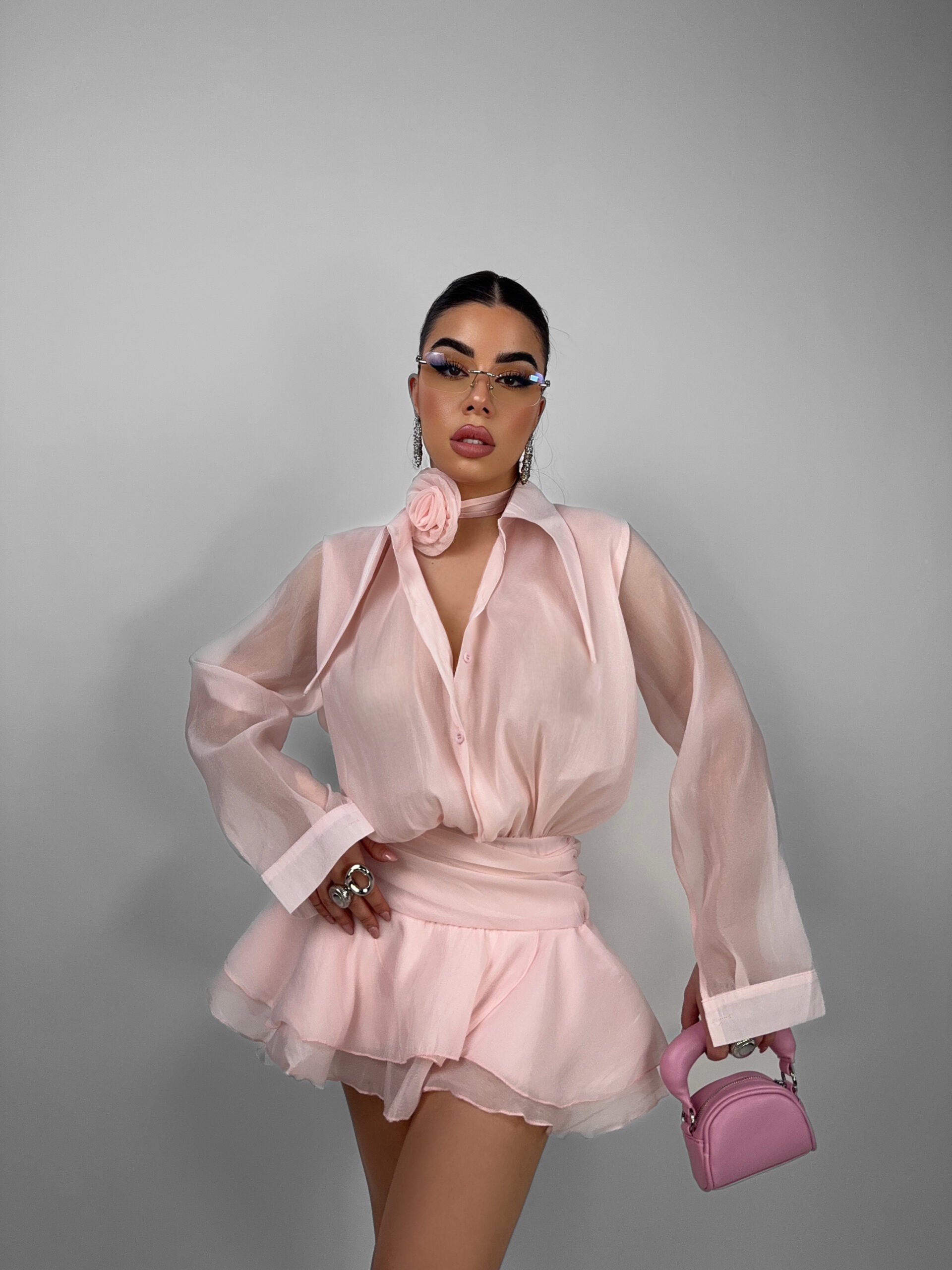 Abito Rose Veiled