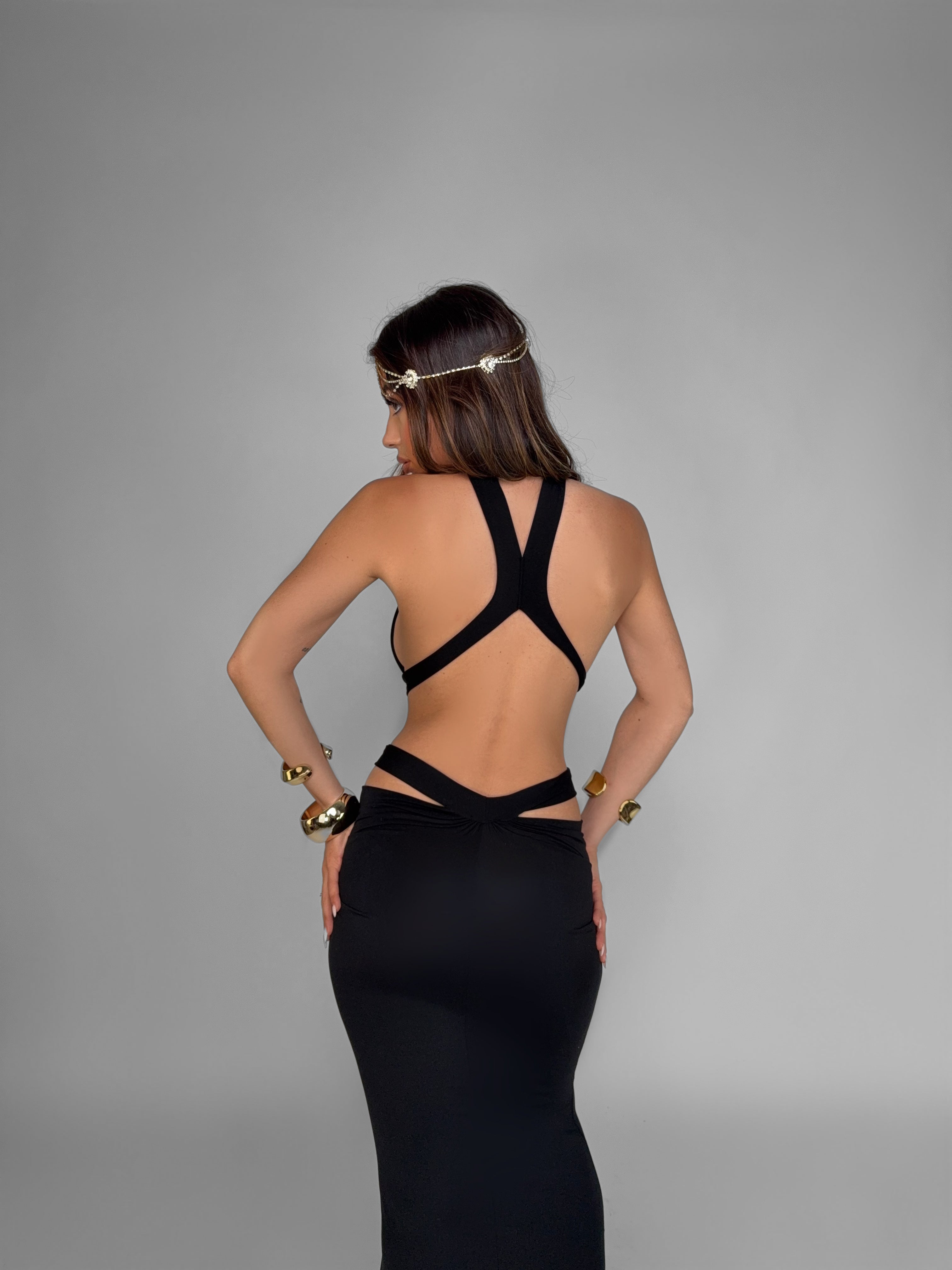 Abito Clean Back-Black
