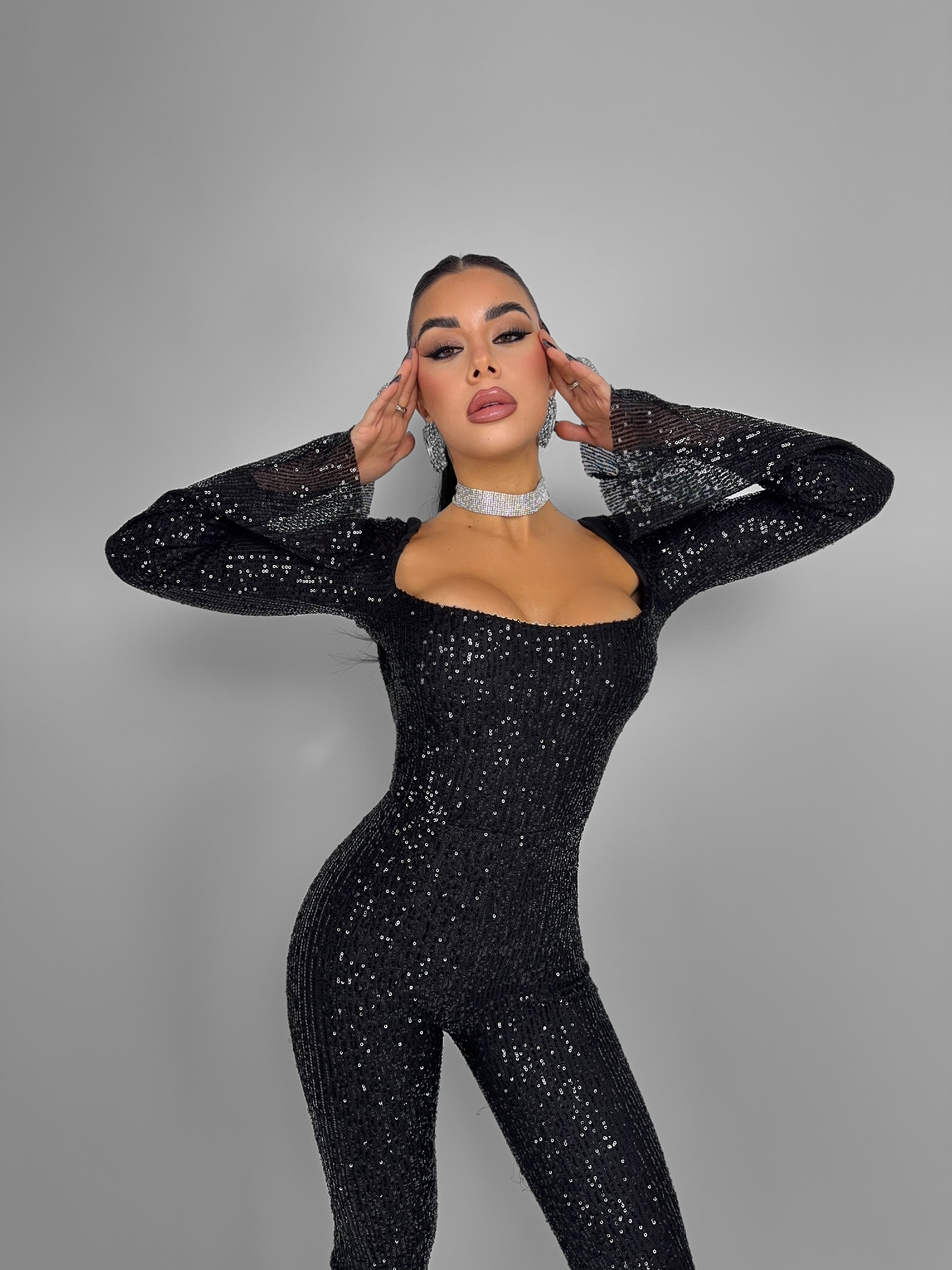 Tuta All These Sparkle - Black