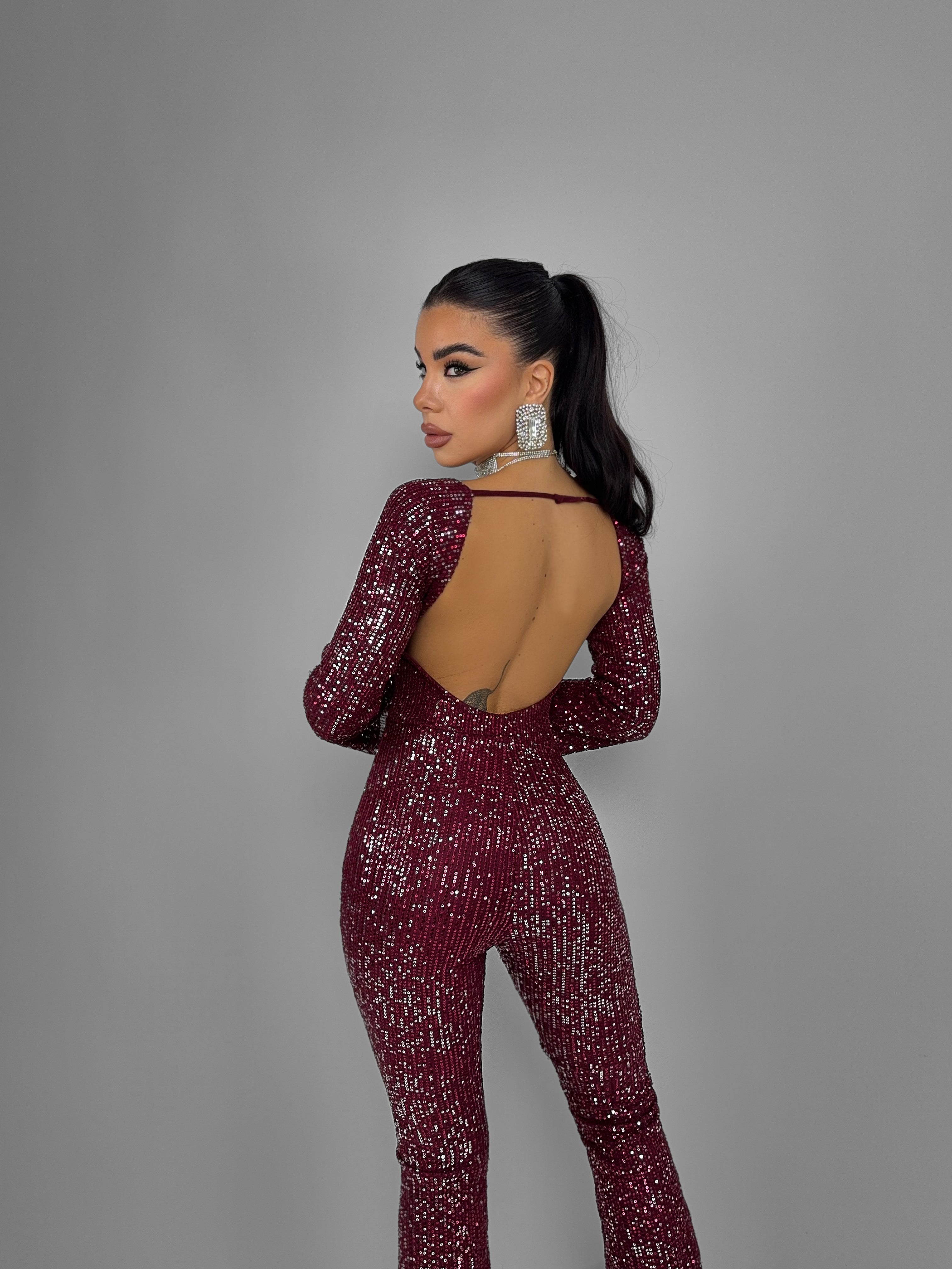 Tuta All These Sparkle - Cherry Red