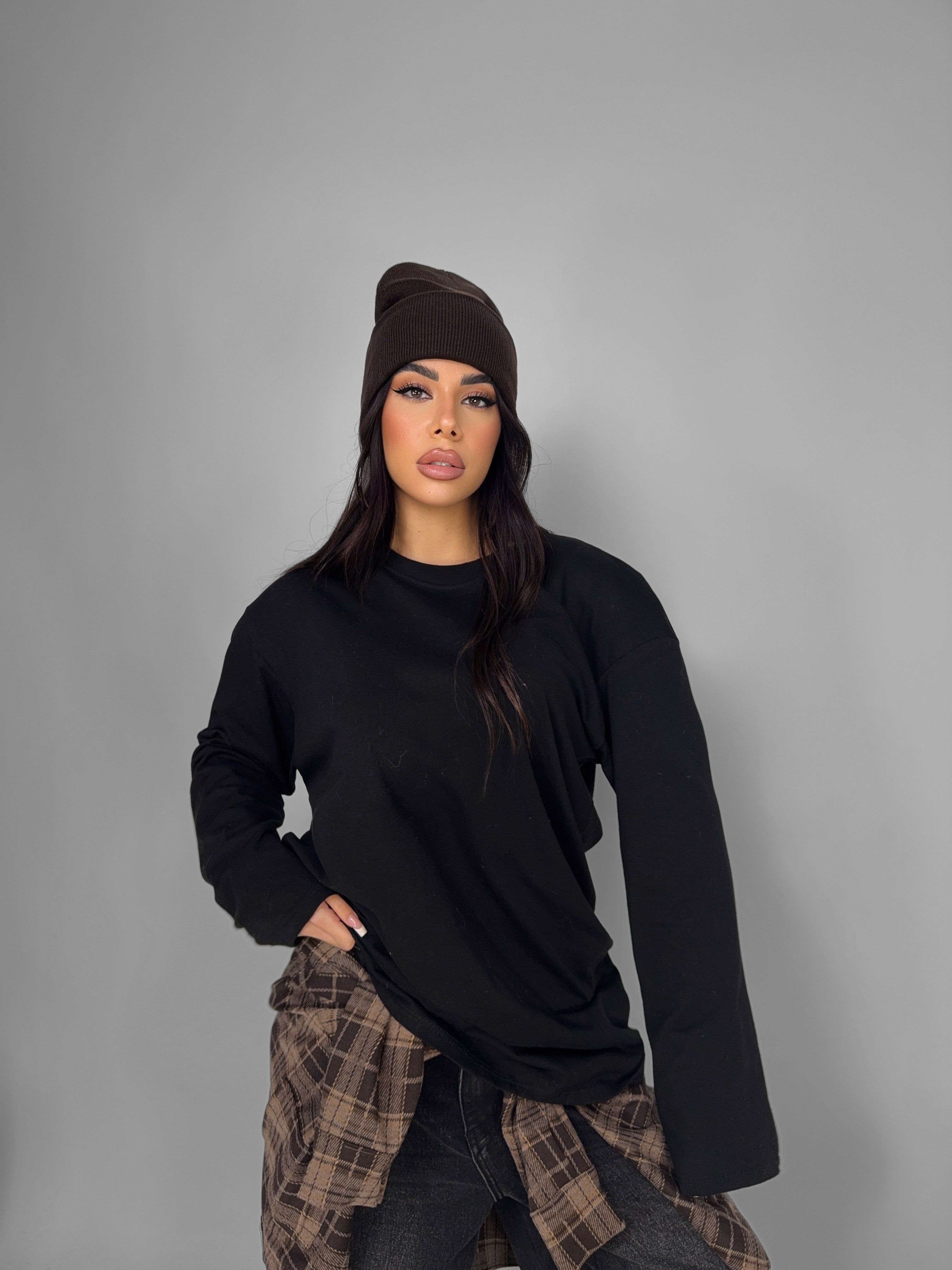 Maglia Basic Knit-Black