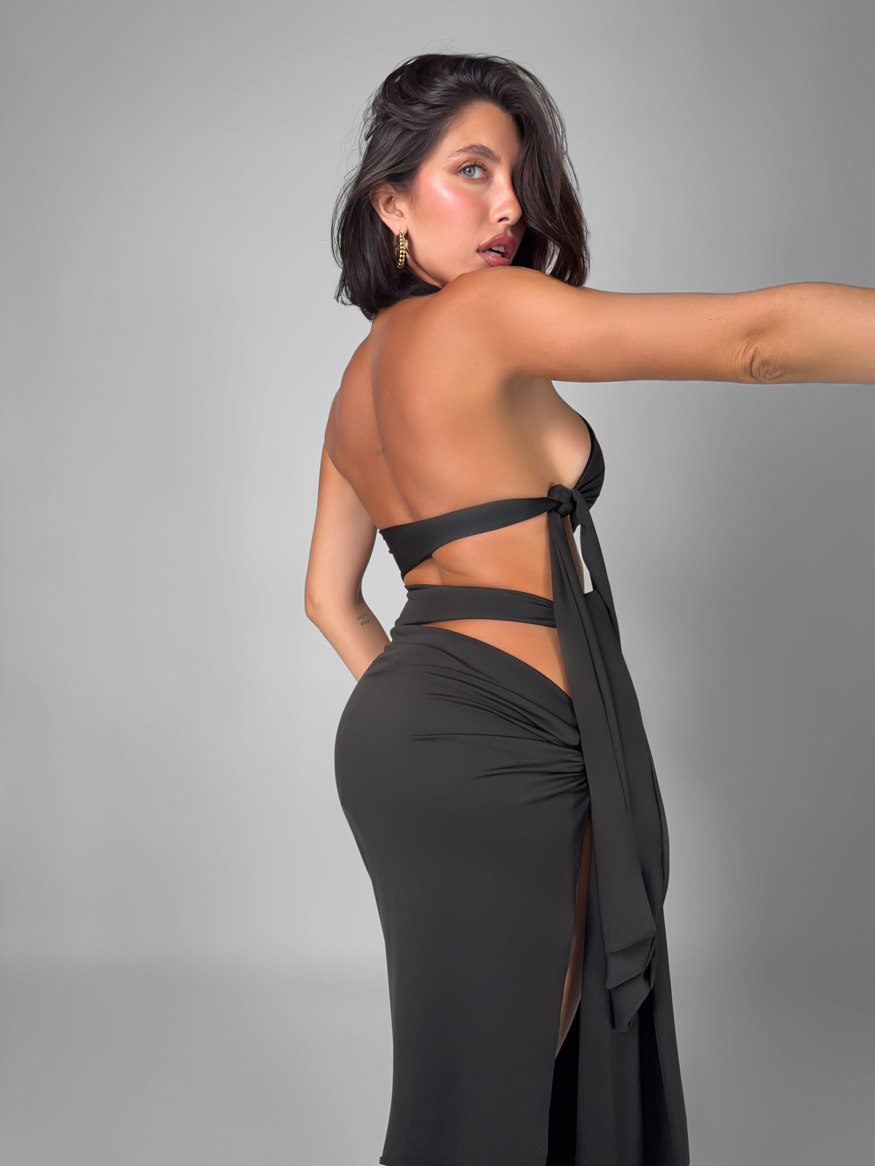 Abito Evening Gown - Black