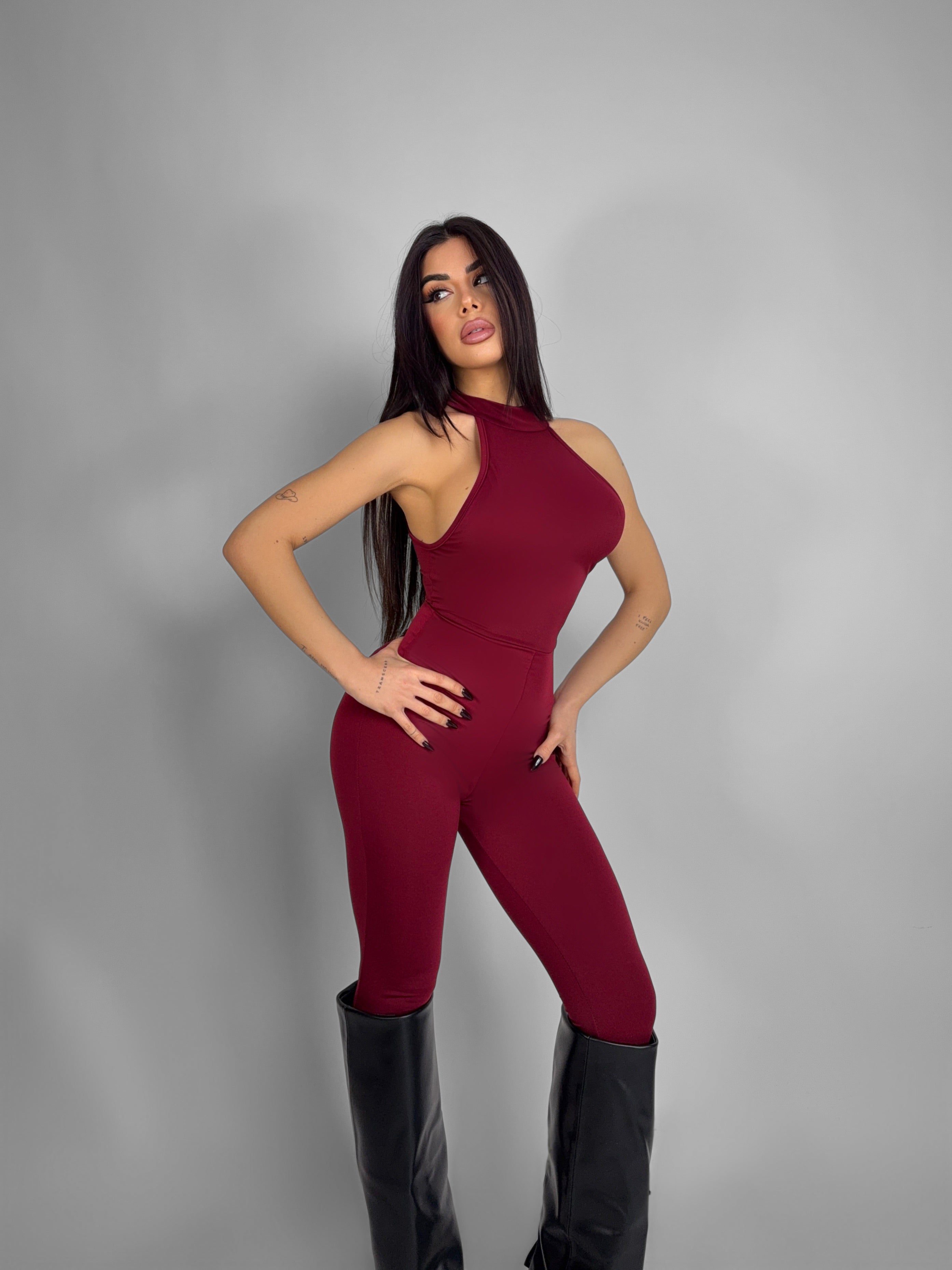 Tuta Mocha - Cherry Red