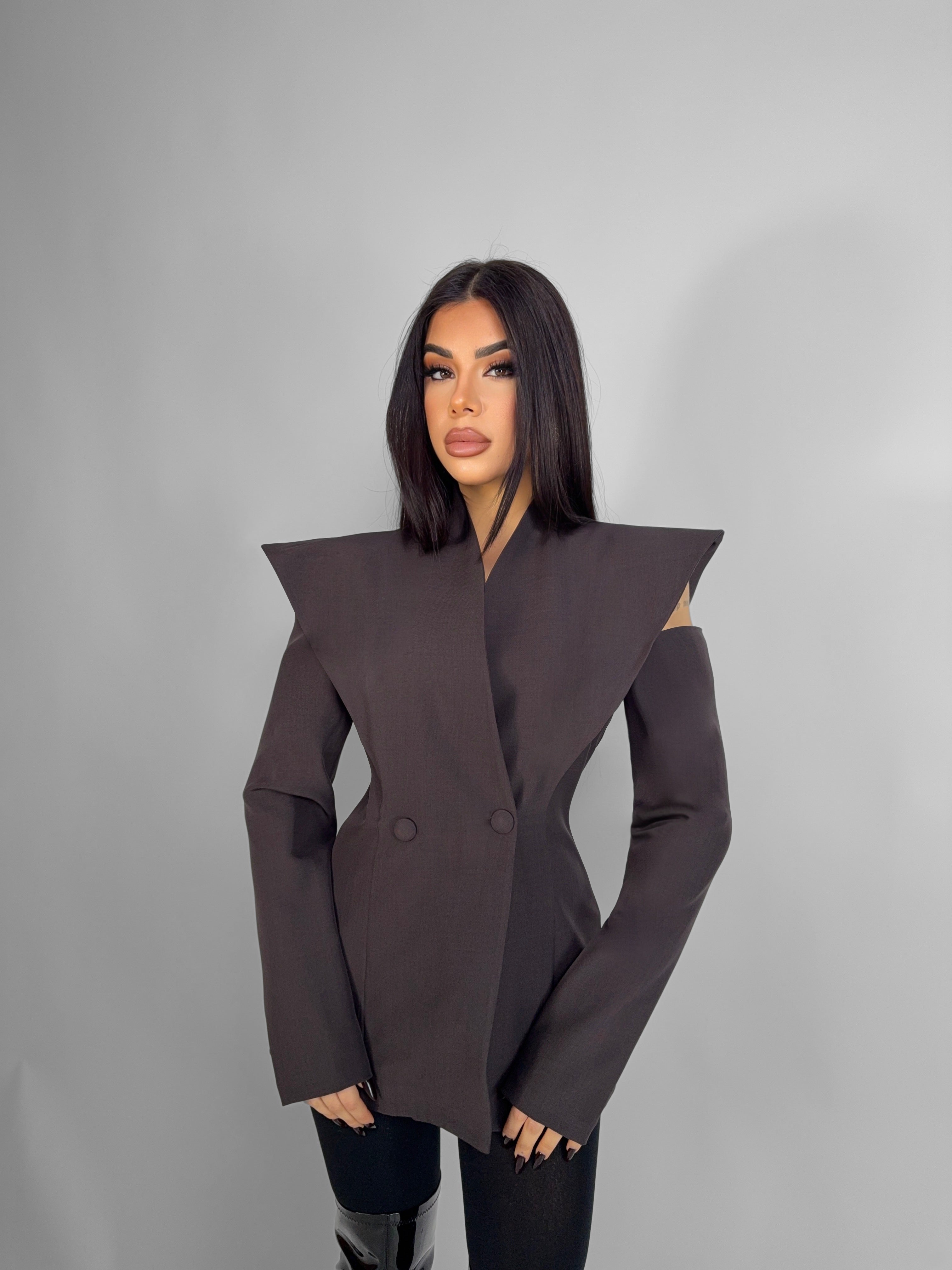 Abito/Giacca Destruttured - Brown