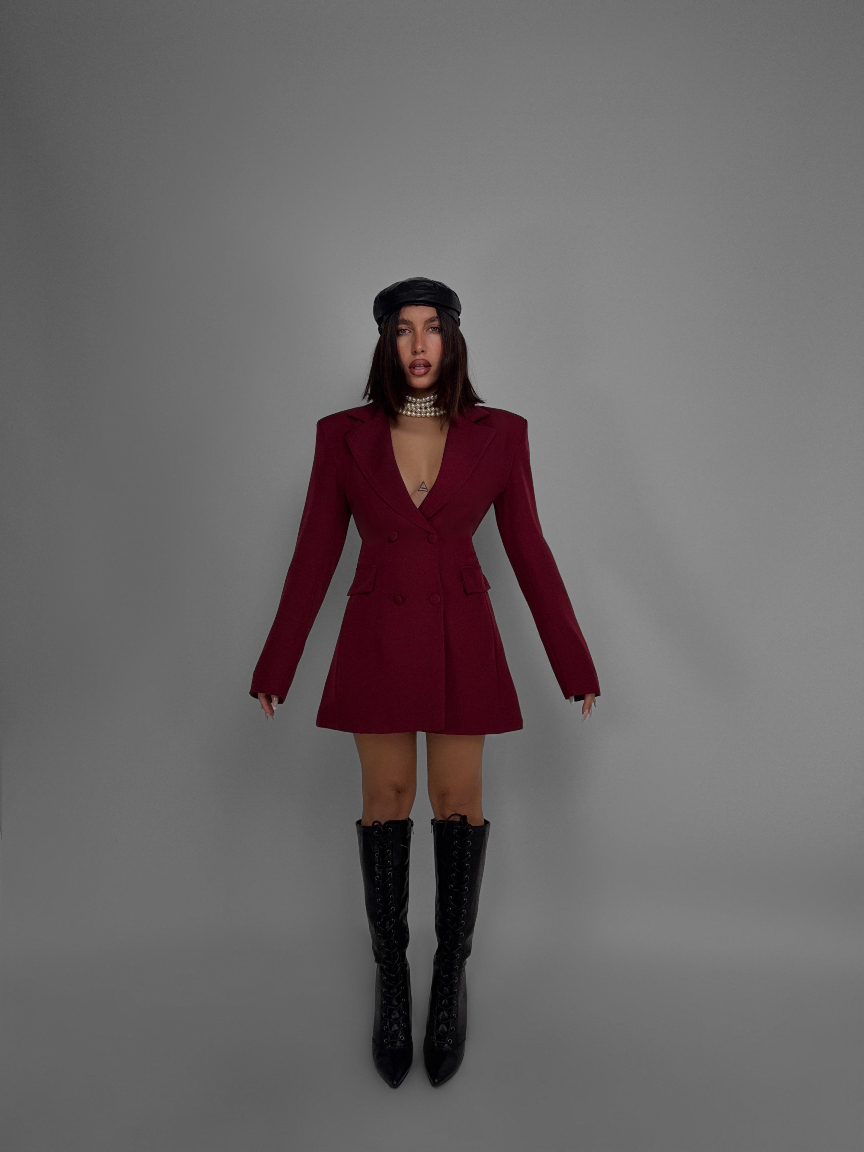 Abito/Giacca Magic Shaping - Cherry red