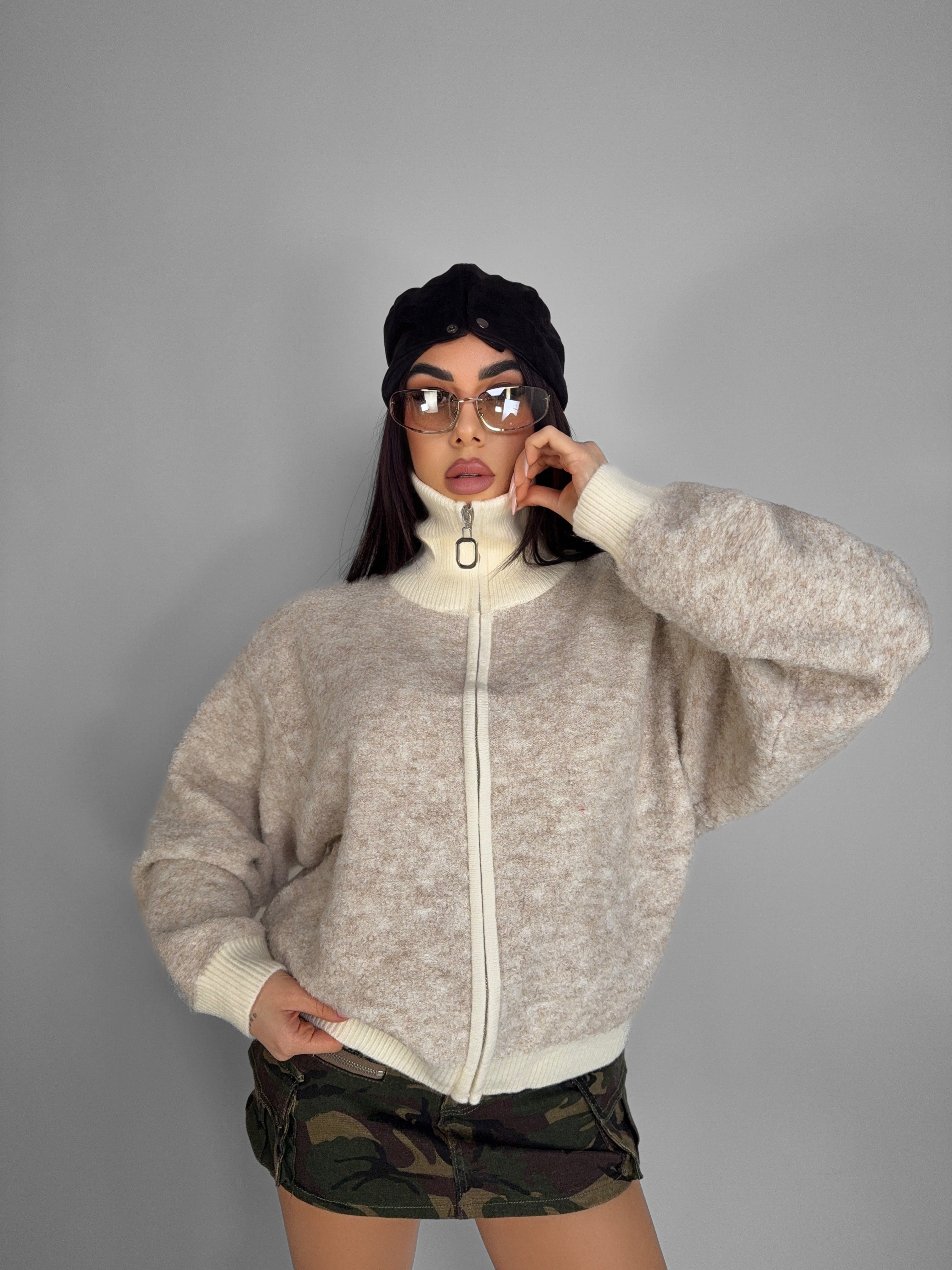 Zip-Up Sweater