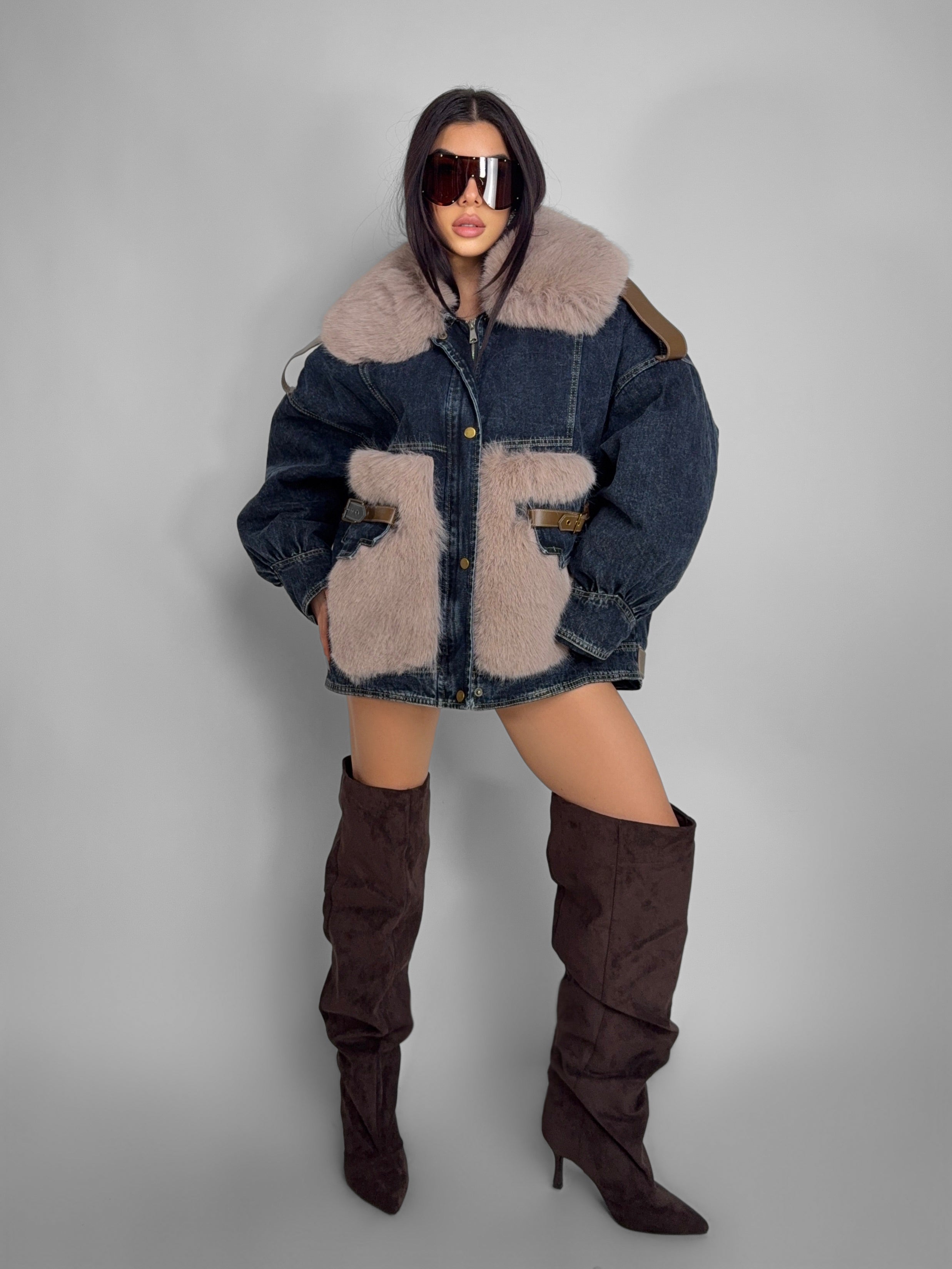 Total Look Denim Mud