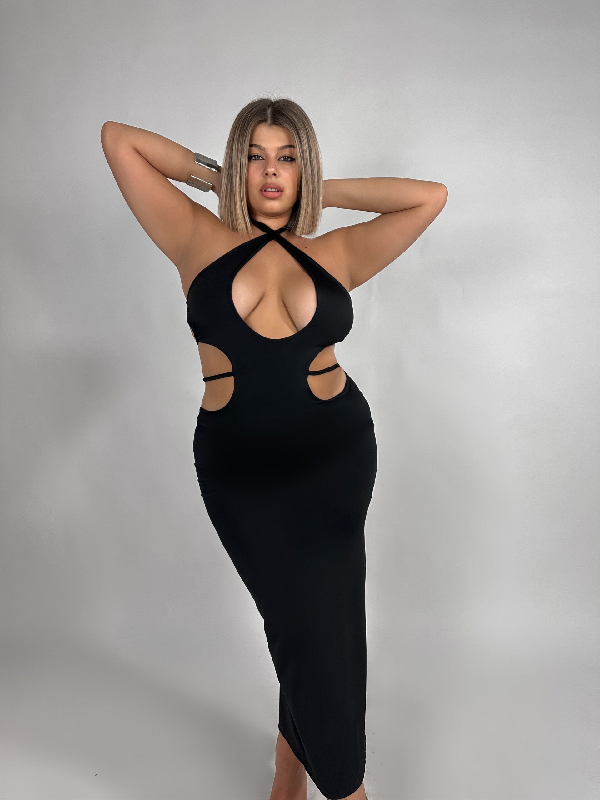 CURVY FIT - Abito Disco Paradise