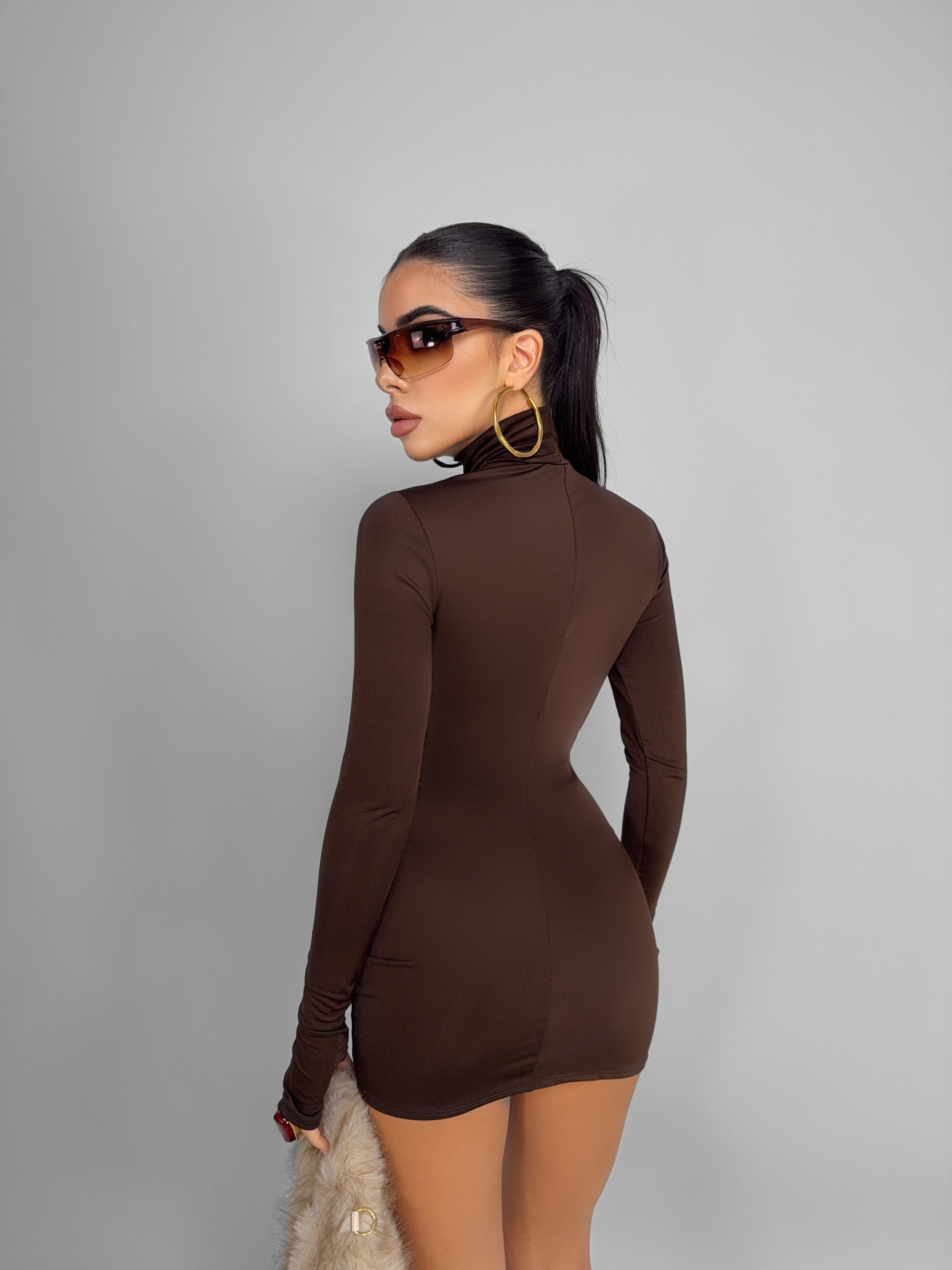 Abito Basic Not Basic - Brown