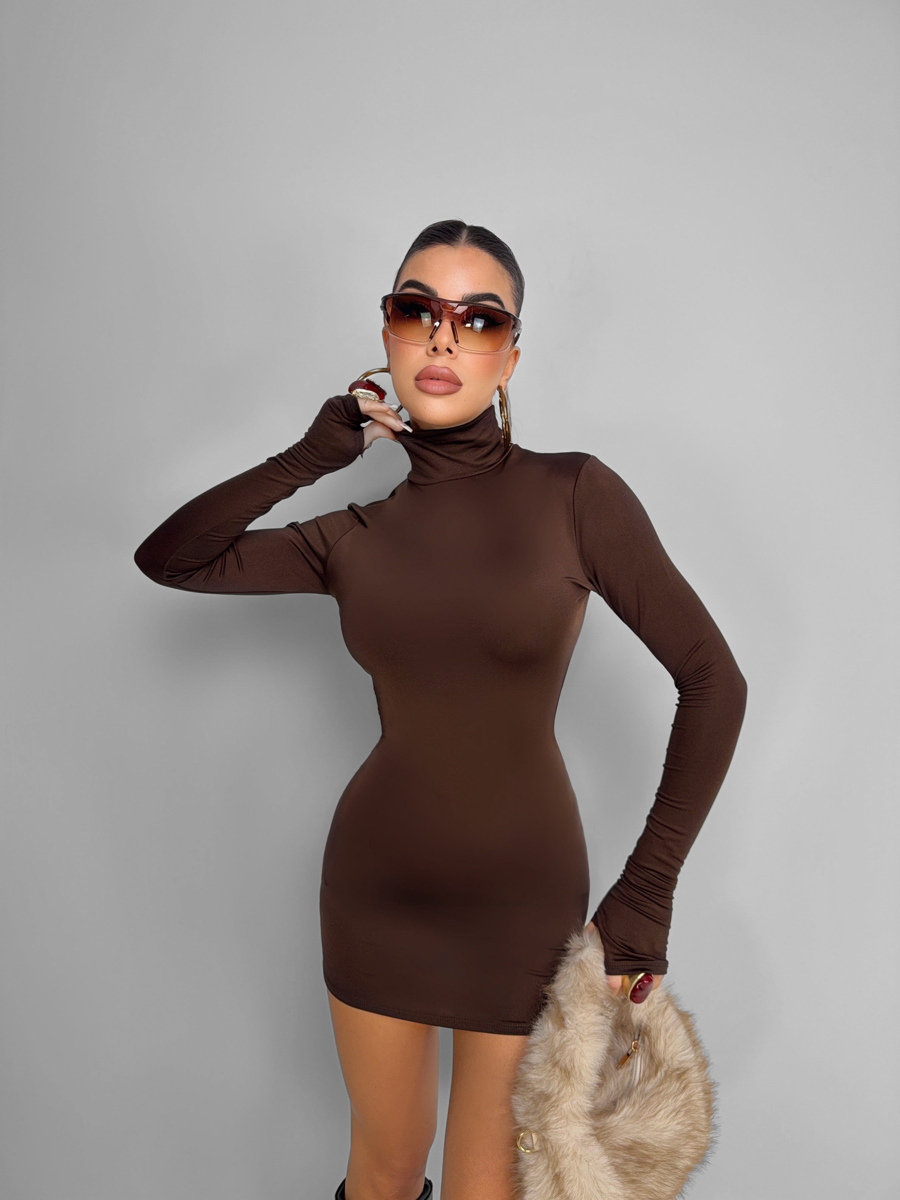 Abito Basic Not Basic - Brown