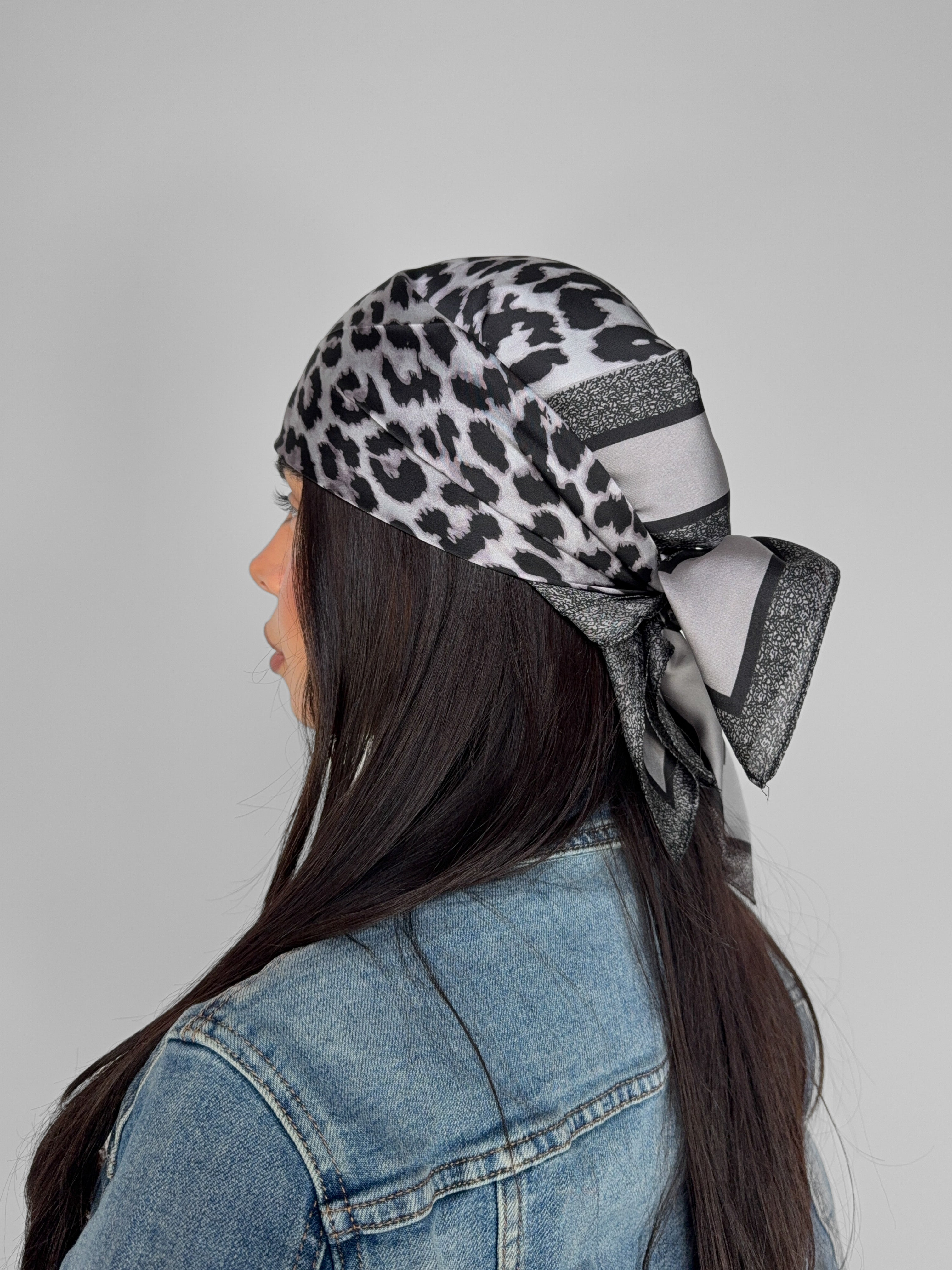 Bandana Black Leopard