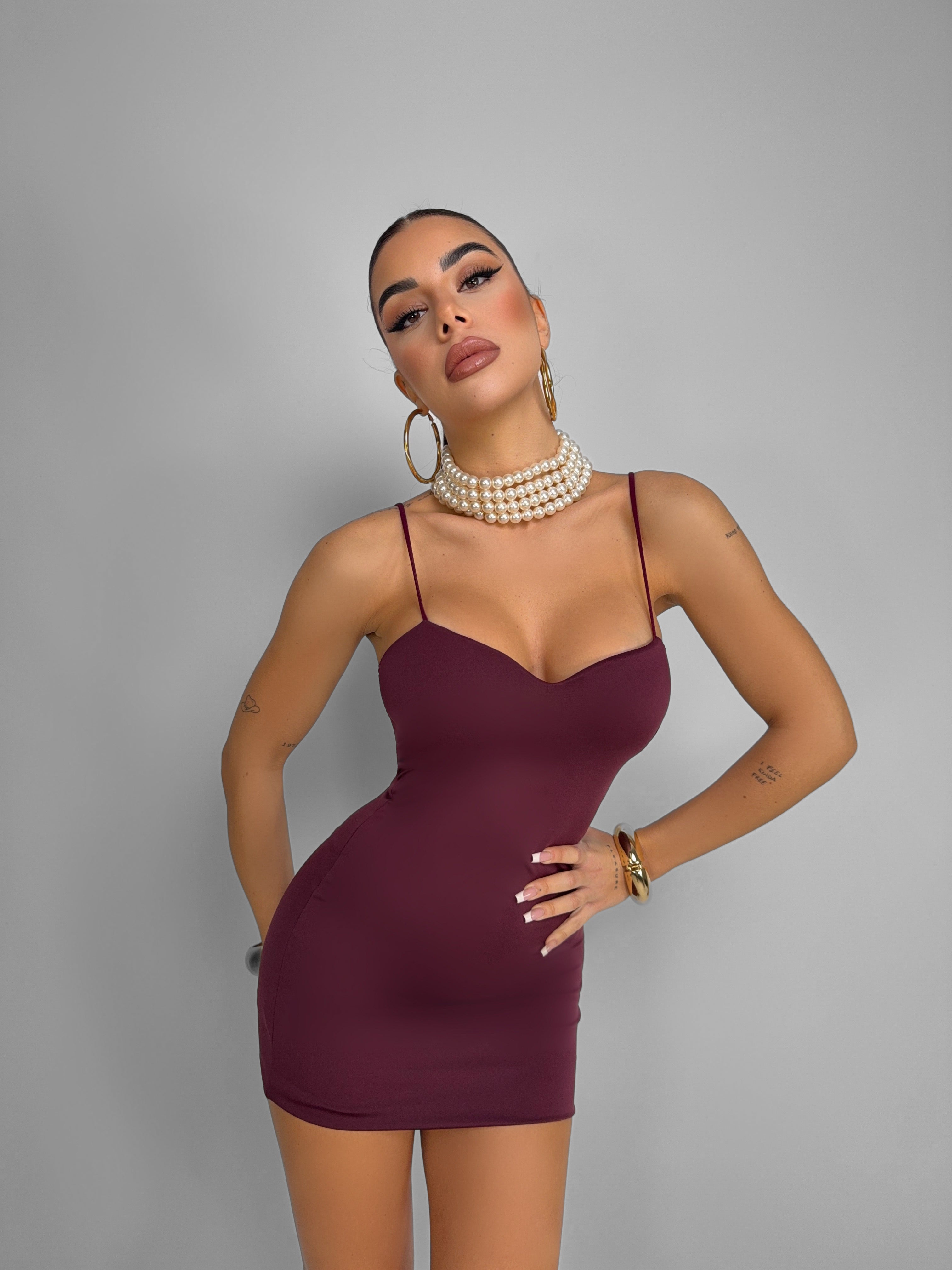 Abito Simple-Cherry-red