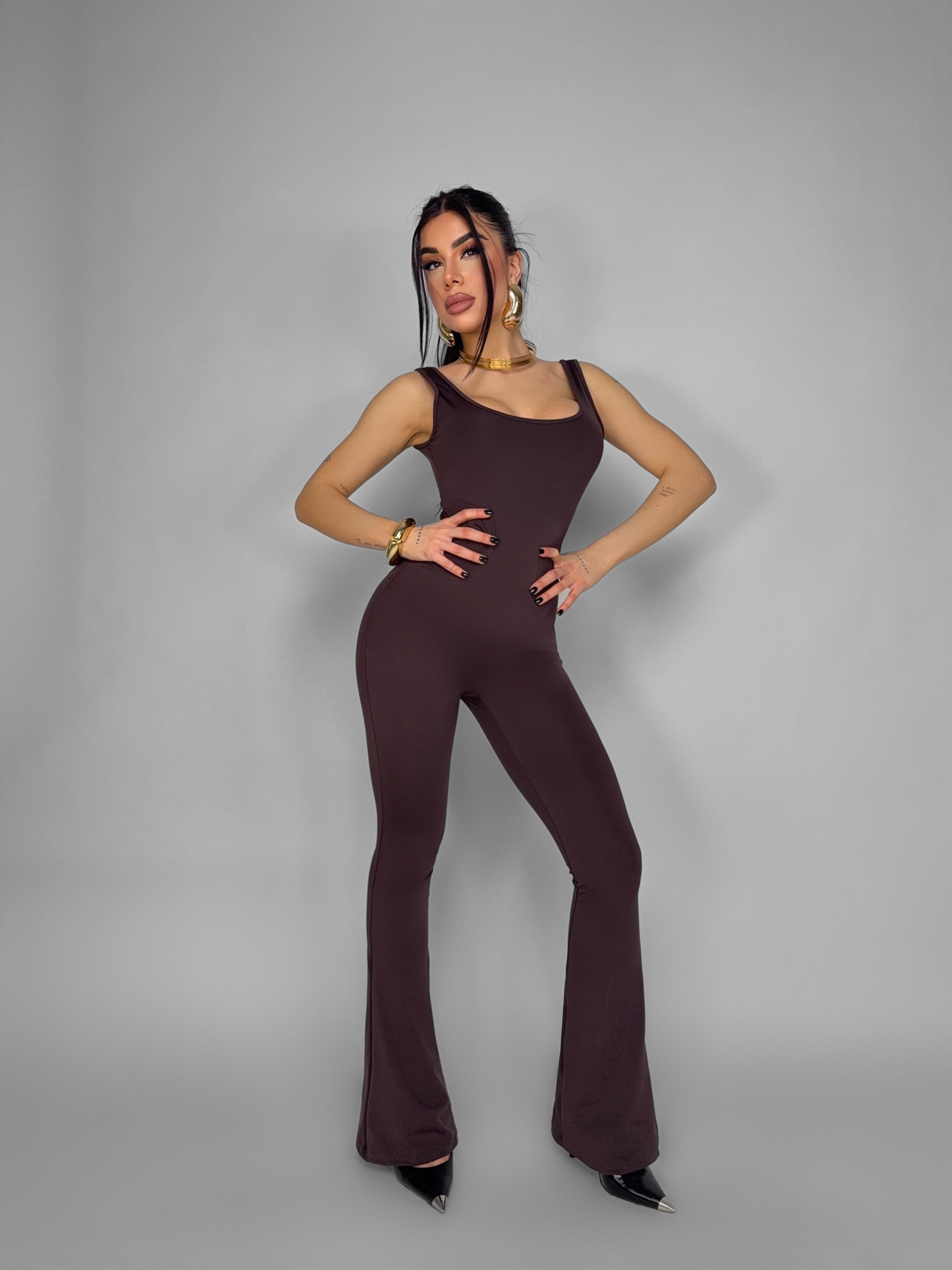 Magic Peachy-Brown Jumpsuit
