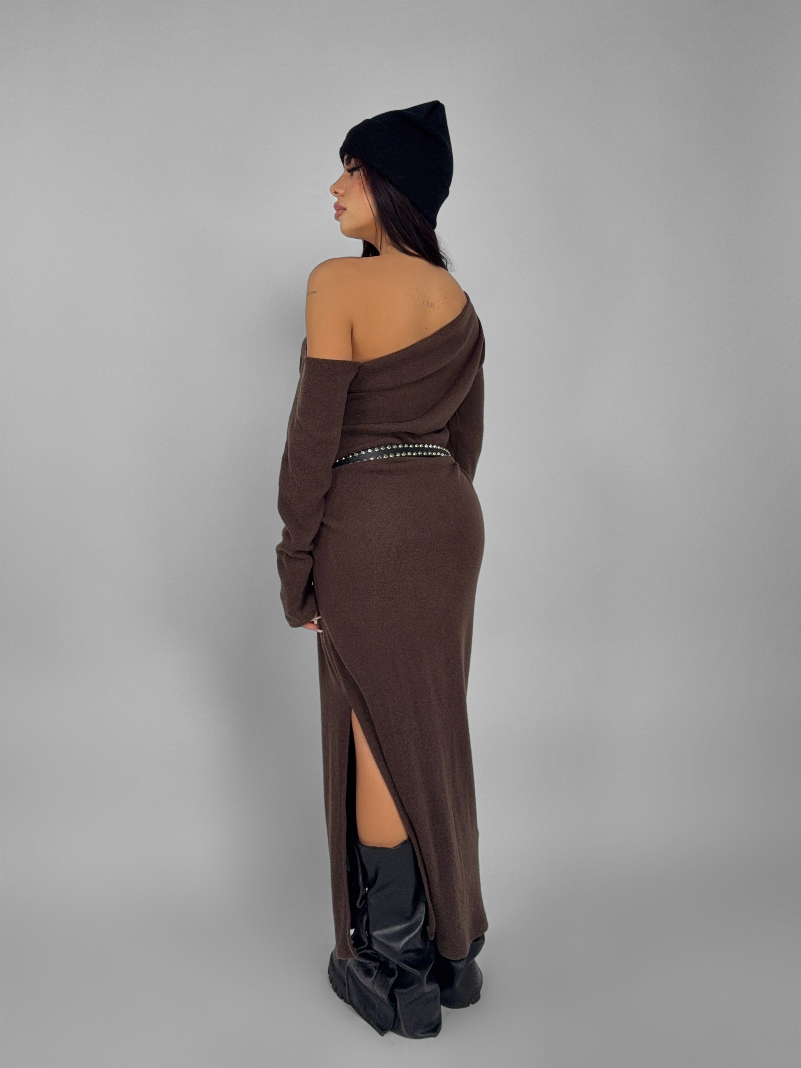 Abito Glimmer Wool-Brown