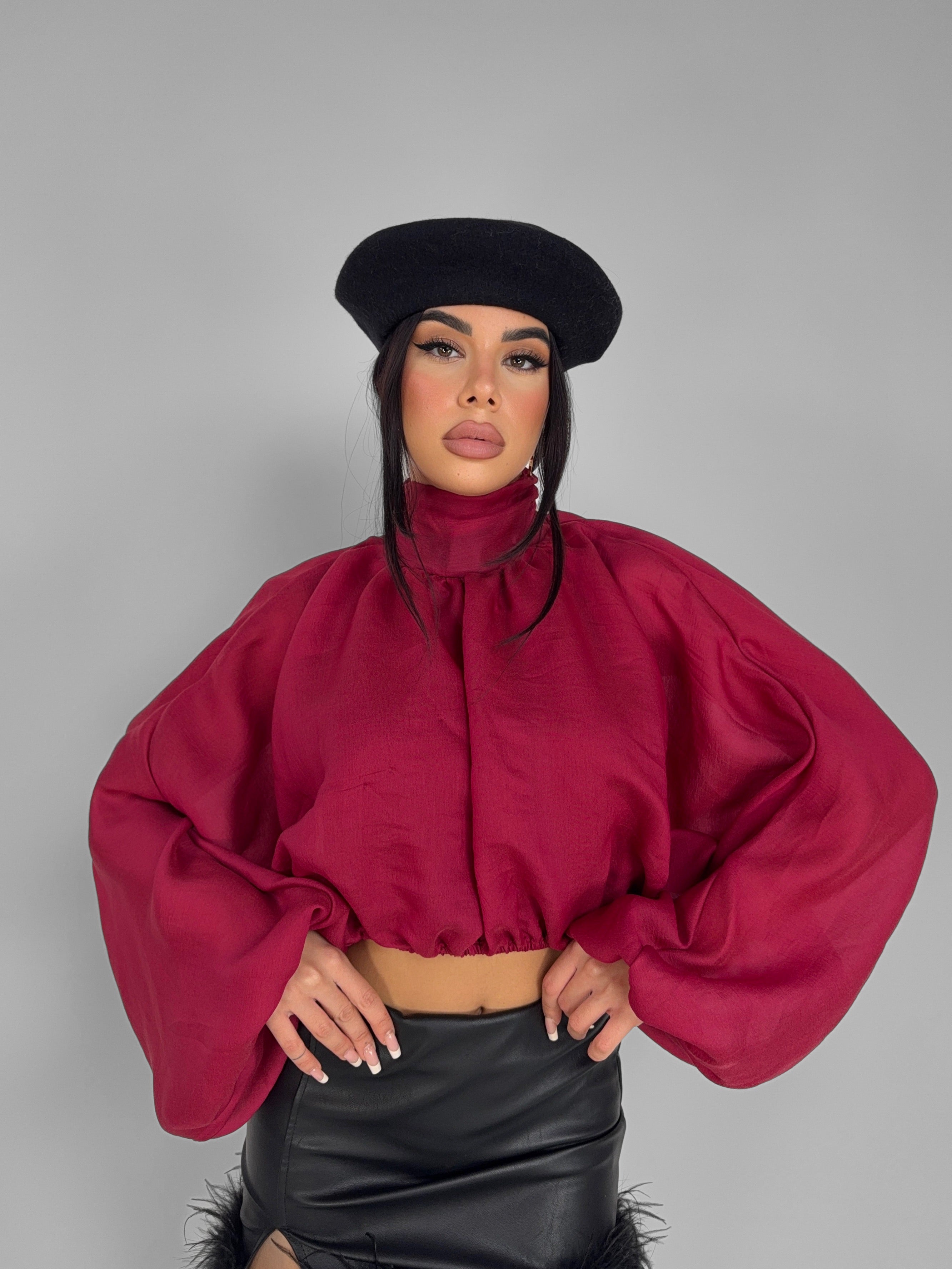 Maglia Aurora-Cherry-red