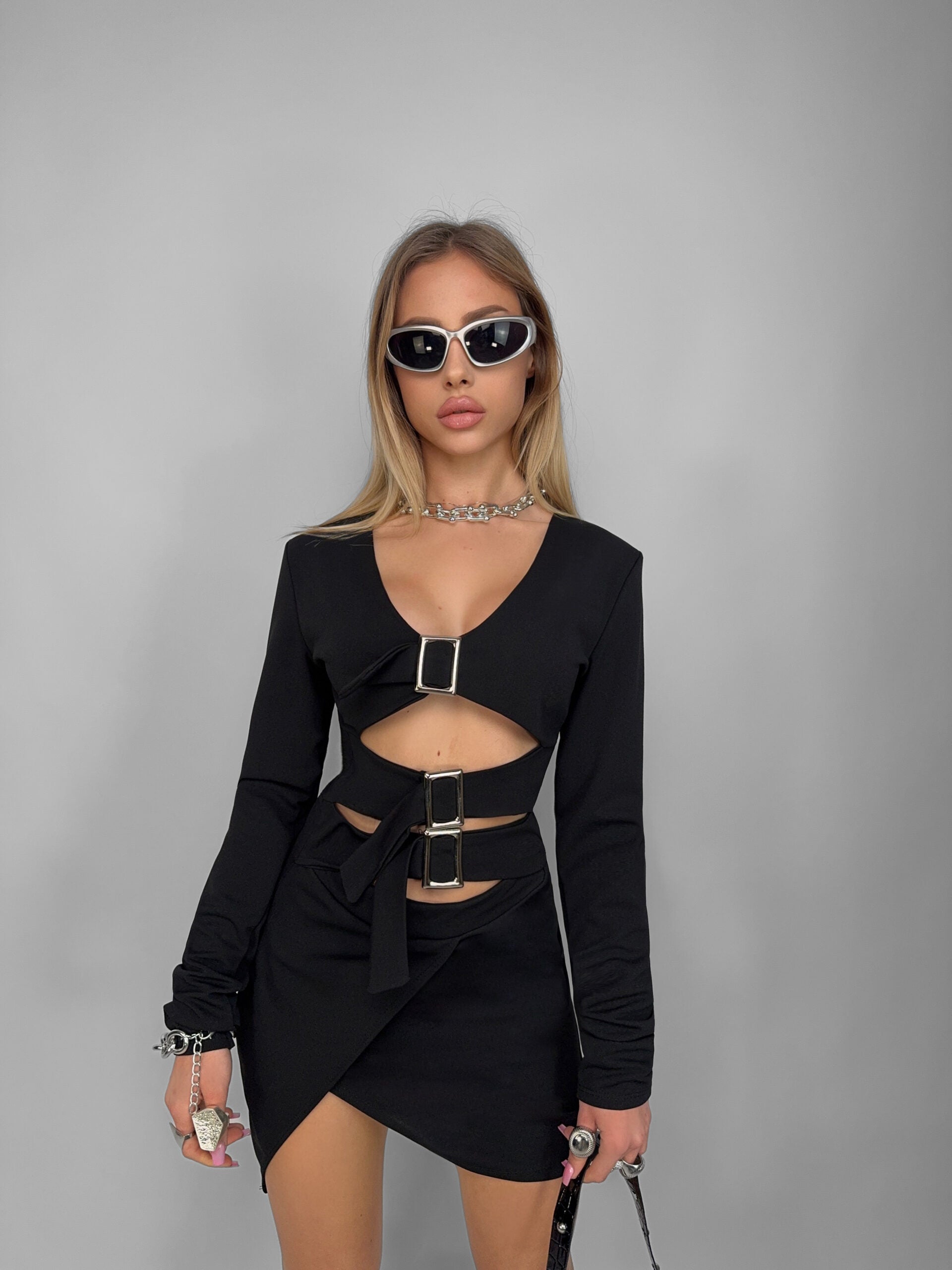 Abito Triple Belt - Black
